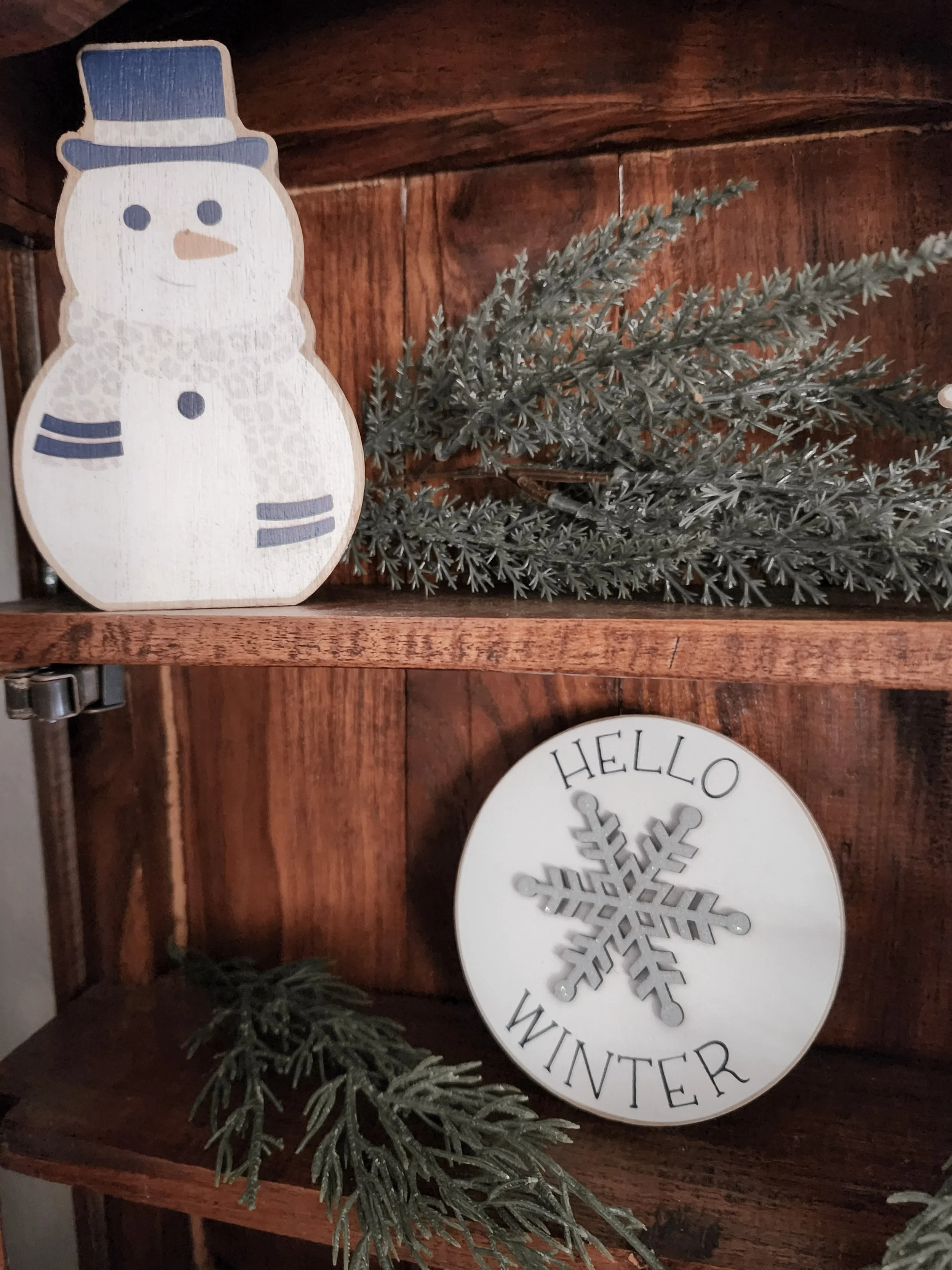 Icy Chunky Snowman Sitters (Set of 2)