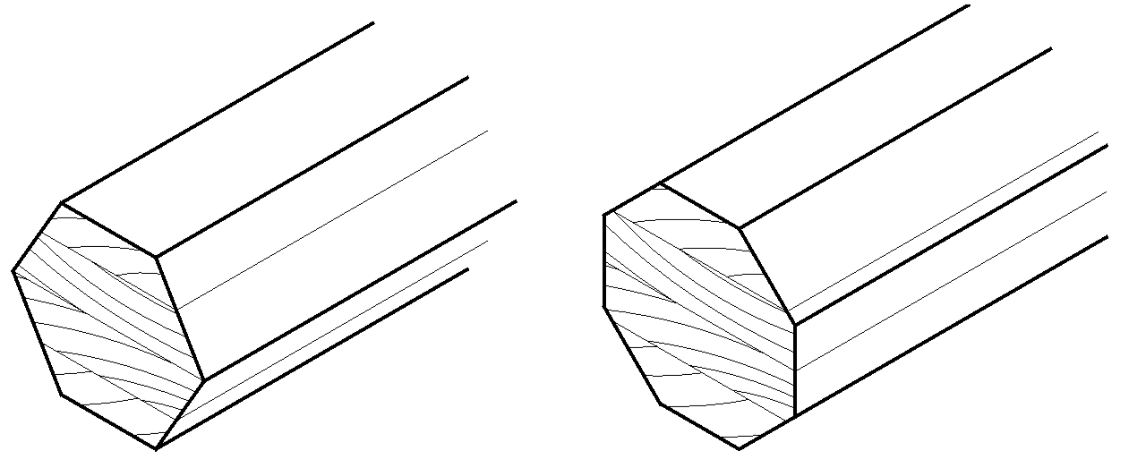 Glulam timber options for hexagon and octagon.