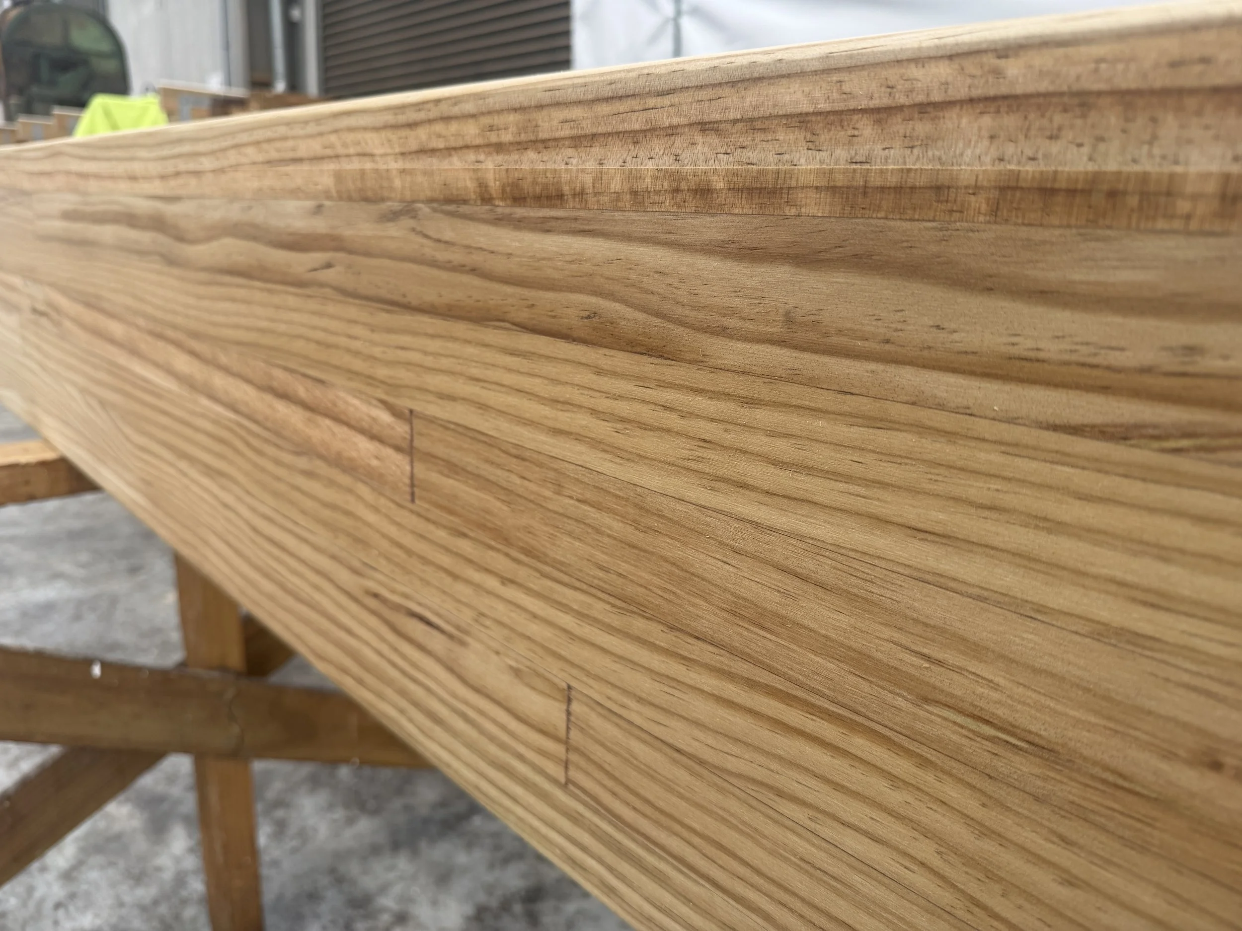 Premium visual glulam beam close-up