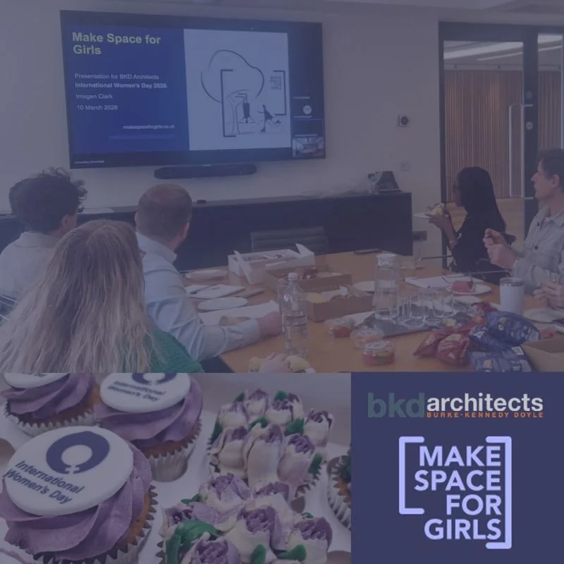 For International Women's Day 2026 and its theme 'Give to Gain', we hosted a lunchtime talk in our offices with the charity Make Space for Girls, who look at how public spaces like parks can be a more inclusive space for teenage girls. They’ve done i