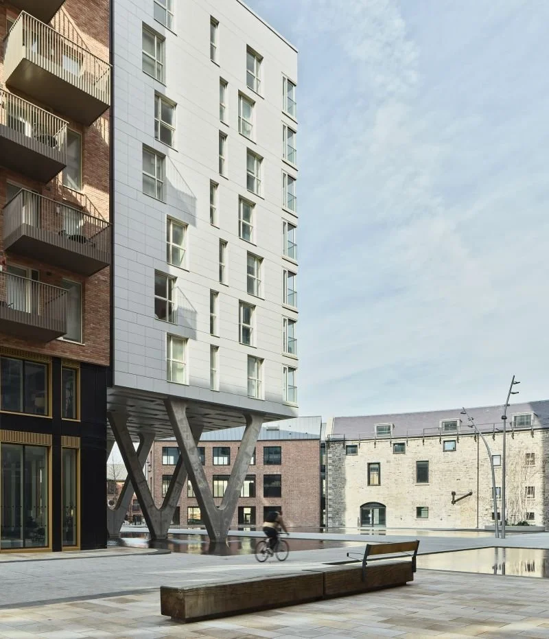 Grand Canal Harbour stands as a model for sensitive urban regeneration, breathing new life into a site of significant industrial heritage. This approach preserves the unique character of the area, demonstrating how high-density city centre living can