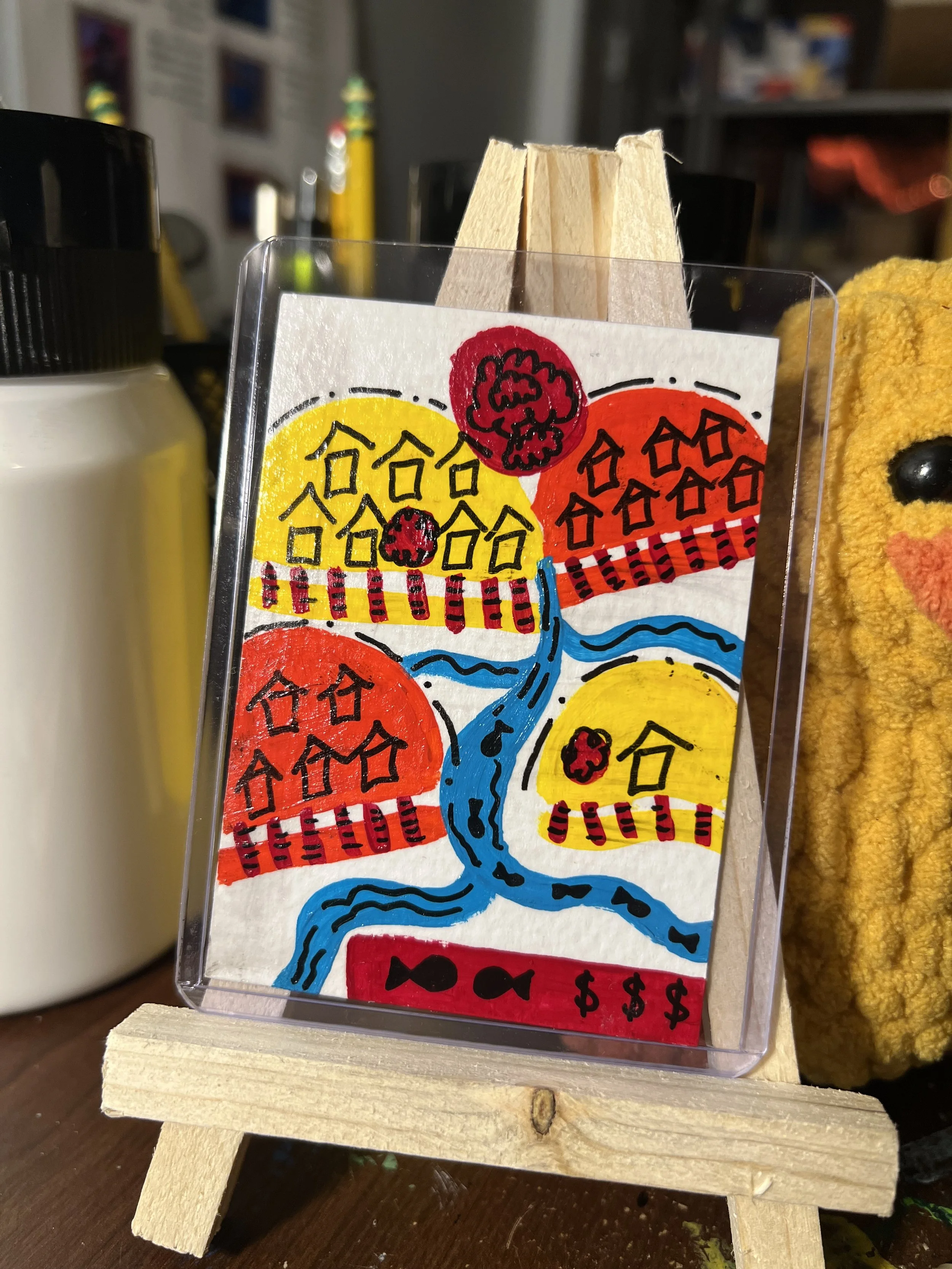 ACEO “Fish River Village” 2026