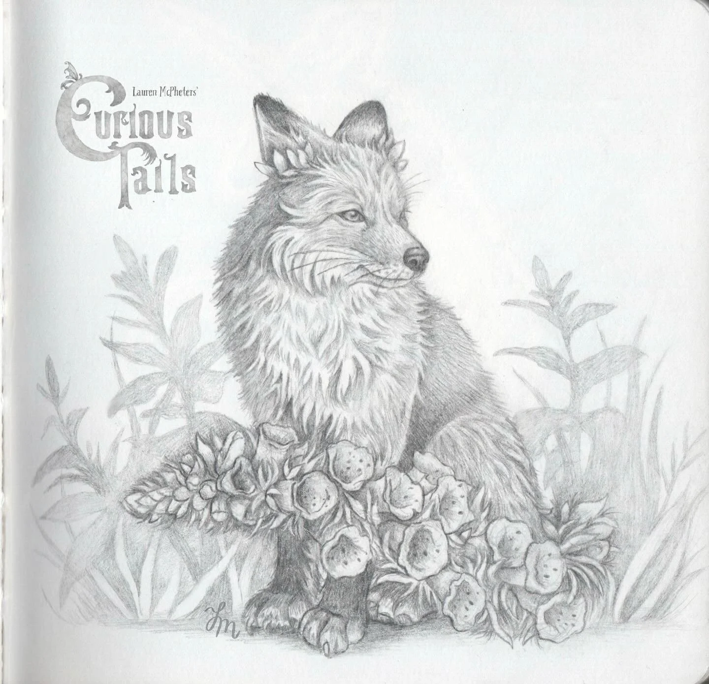 Day 6/30 of my Curious Tails drawing challenge! 

Meet Digitailis: Fox x Digitalis (or Foxglove) 

The Digitailis is known for its blooming tail and elusive nature (perhaps for the best, given the toxicity of its blooms). 

#CuriousTails #sketchbookc
