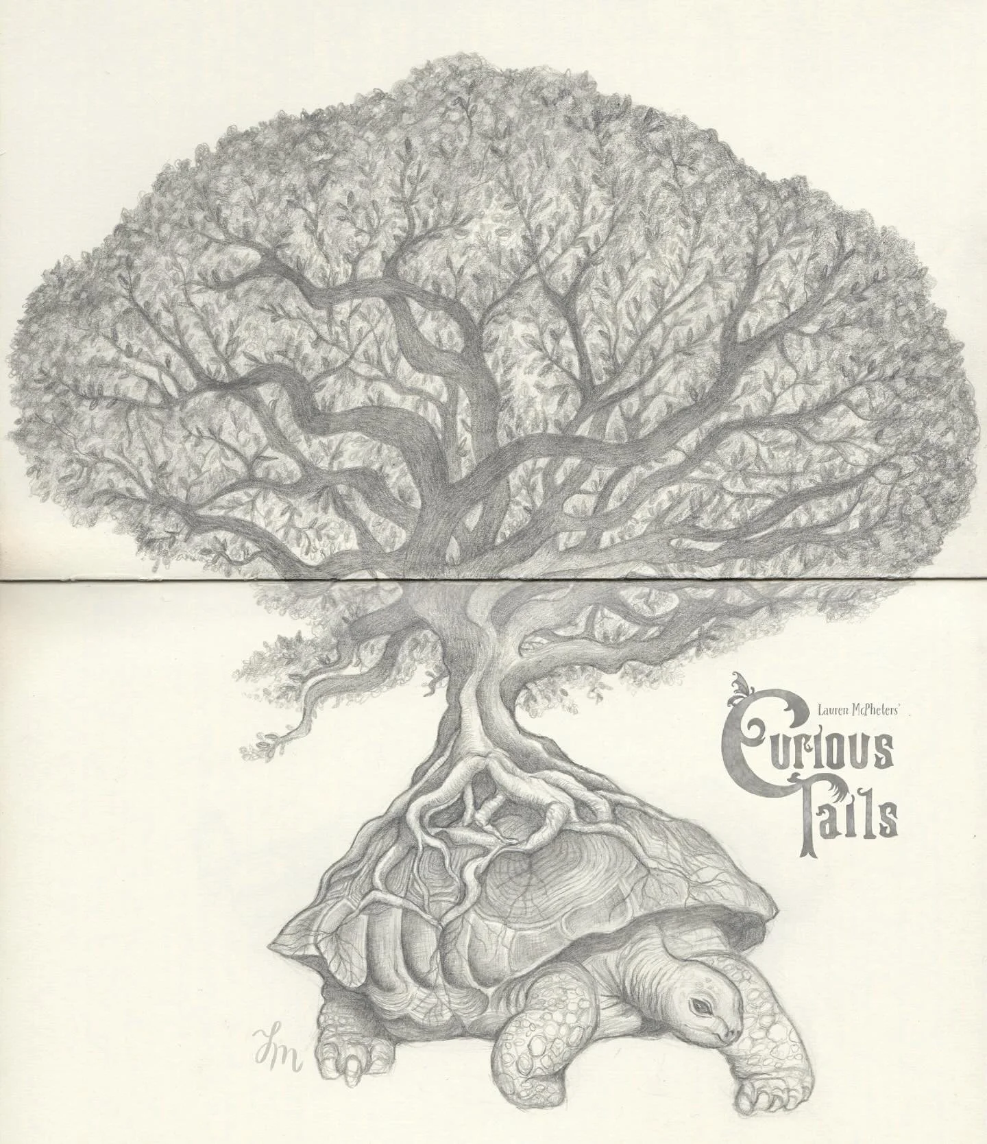 Day 4/30 of my Curious Tails drawing challenge! 

Meet the Arborchelon (Tree + Tortoise). 

This creature lives at the intersection of flora and fauna, snacking on sunlight as it ambles through the forest (mildly confusing hikers). 

#CuriousTails #s