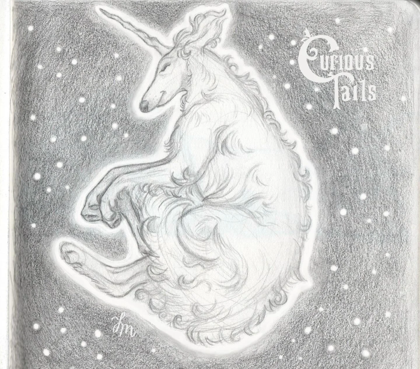 Day 3/30 of my Curious Tails Drawing Challenge! 

Introducing: Equus canis stellaris aka Borzicorn (Borzoi x Unicorn) 

The Borzicorn is a rare and luminous creature, its delicate horn emitting a soft hum in the presence of wonder or misplaced socks.