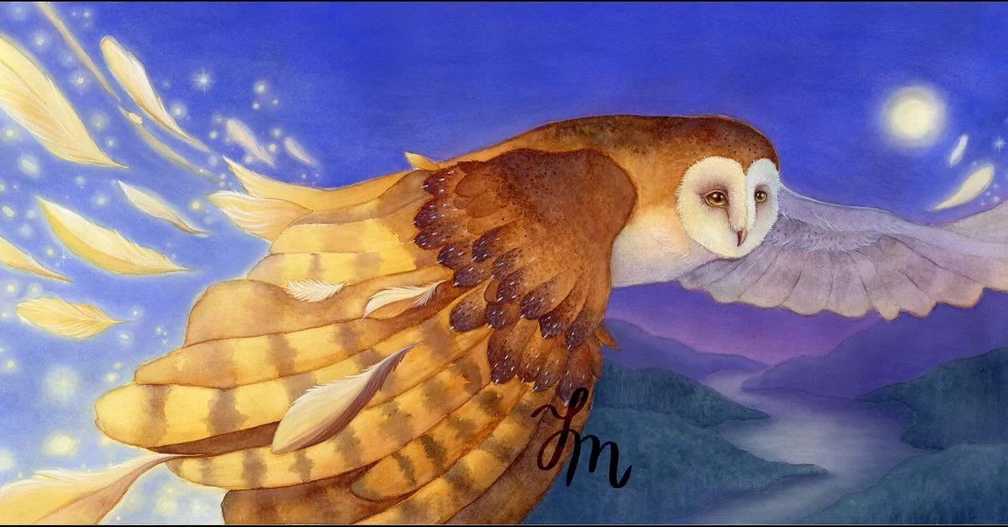 An illustration from my project this summer 🦉✨Swipe for close up and process pics! 

 
#illustration #illustrator #scbwi #drawing #kidslitillustration #kidslit #panpastel #watercolors #owllovers #owlsofinstagram #childrensbookart #childrensbookstagr