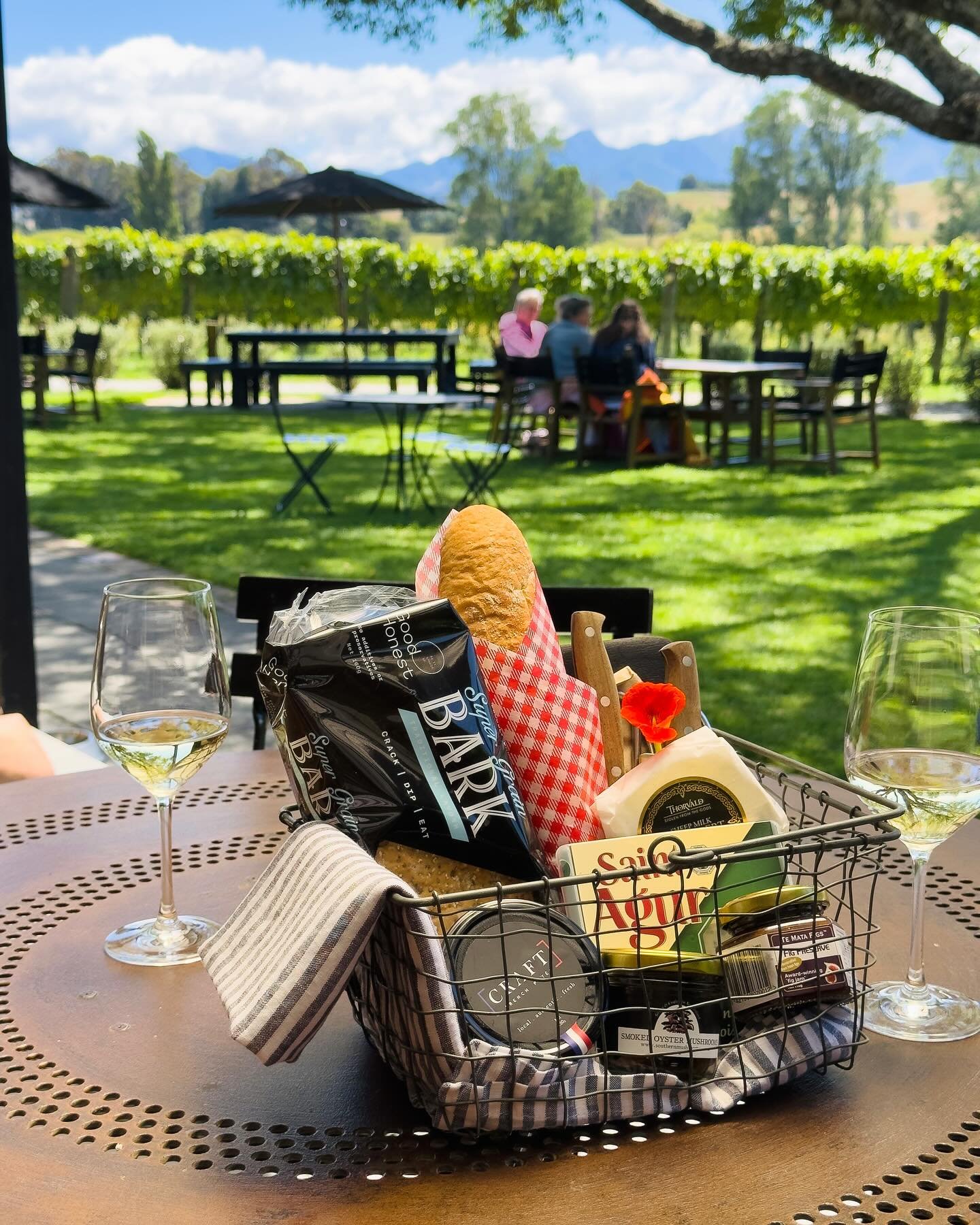 There are very many good things to do around here, but one of the very best has to be (in our opinion) a visit to Neudorf&rsquo;s Cellar door. ( @neudorfvineyards )
Yesterday we had a lovely glass (actually 2) of Albari&ntilde;o and one of their exce