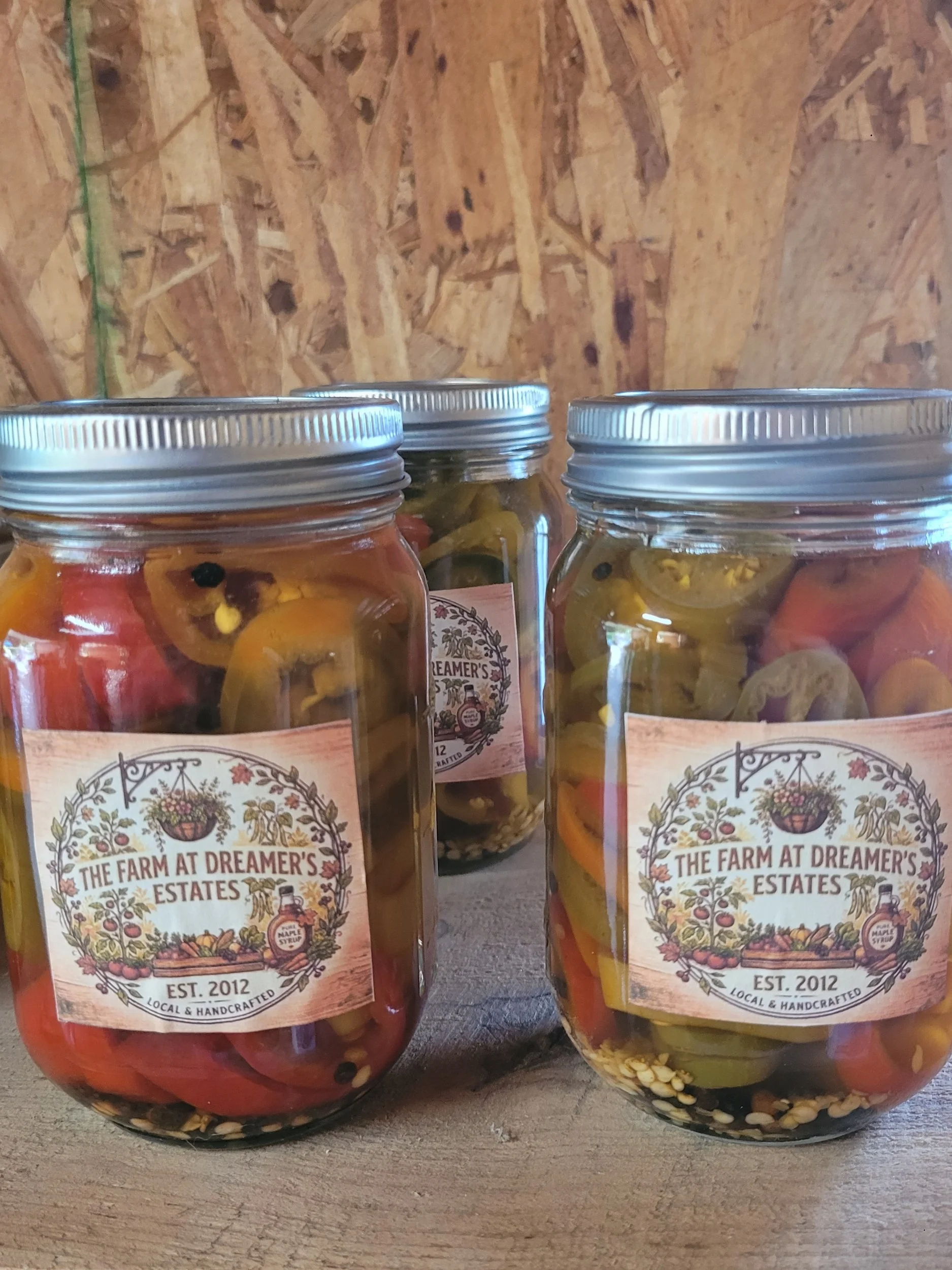 Pickled Mixed Hot Peppers