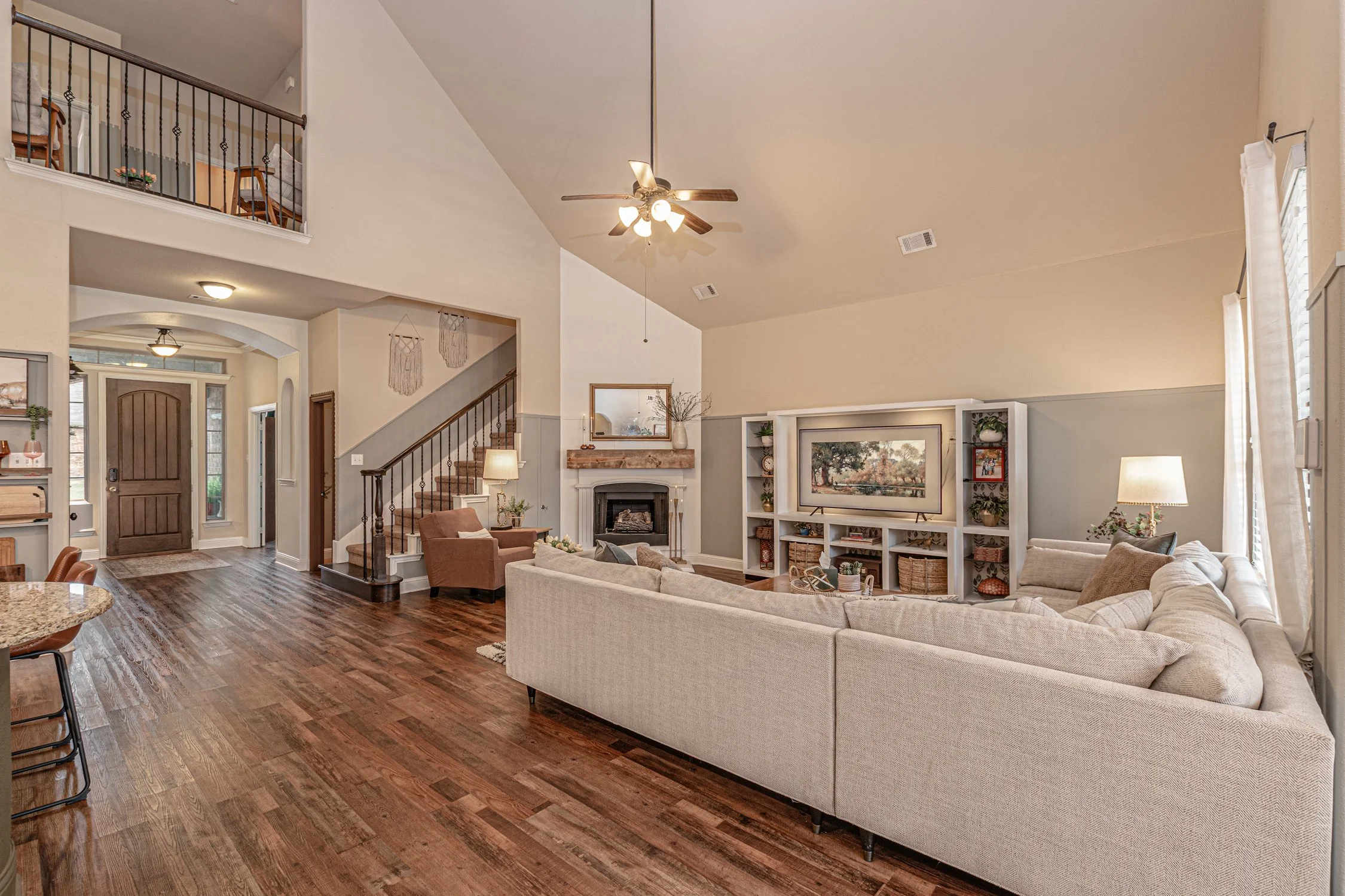 Beautiful living room at Bald Cypress, professionally listed by The McCoy Group – trusted Rockwall, TX real estate experts specializing in selling homes for top value.