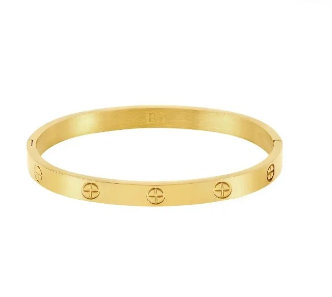Glamour Slim Bracelet Plated in 18k Gold