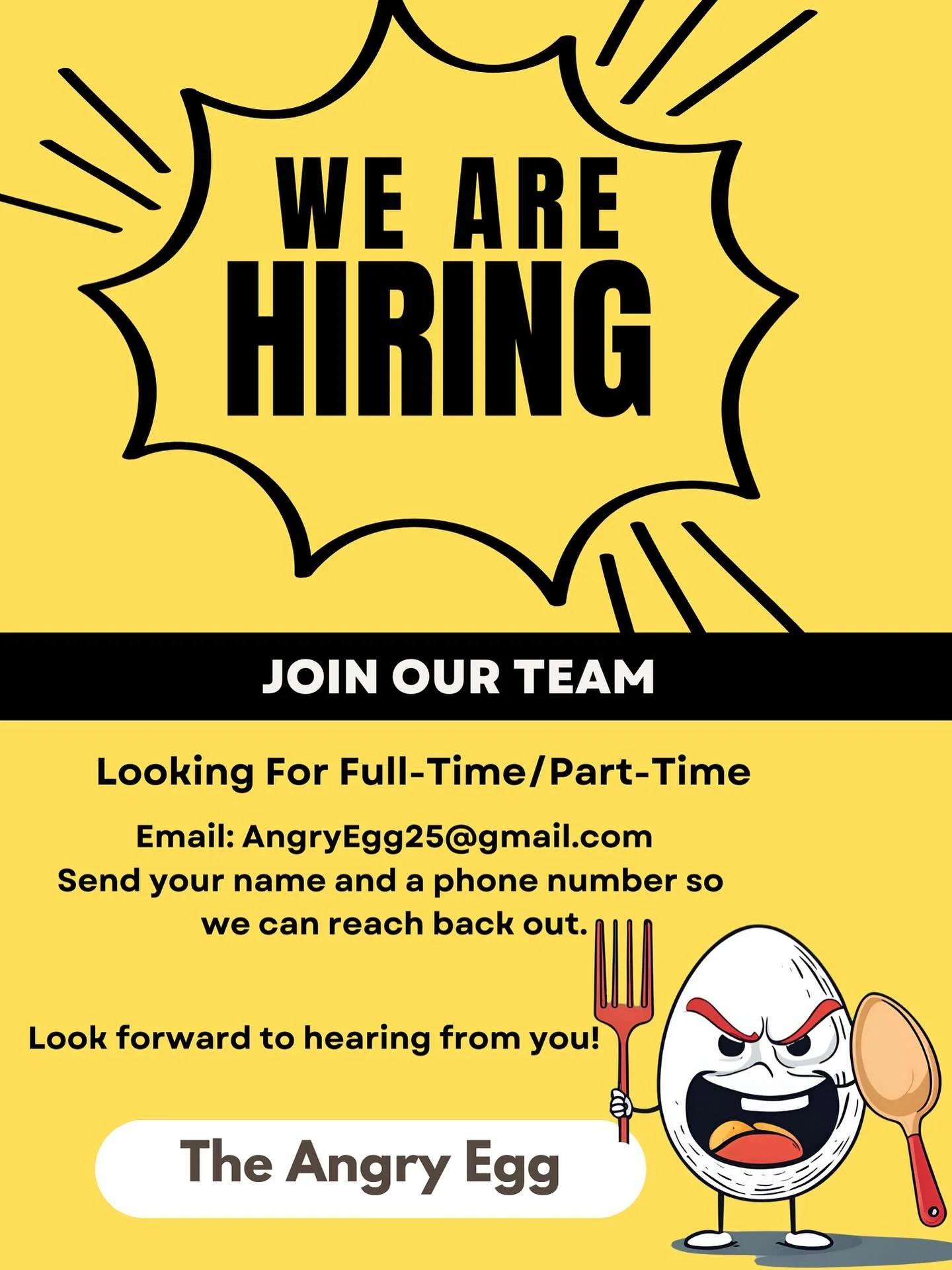 Come join our team!!
