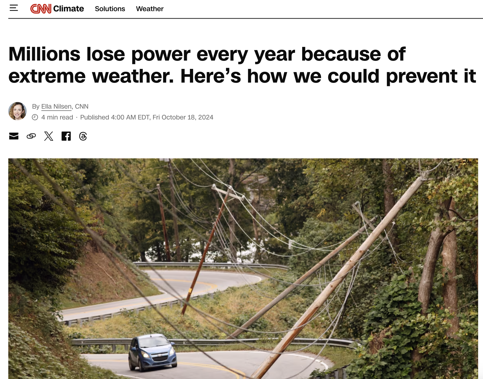 Millions lose power every year because of extreme weather. Here’s how we could prevent it