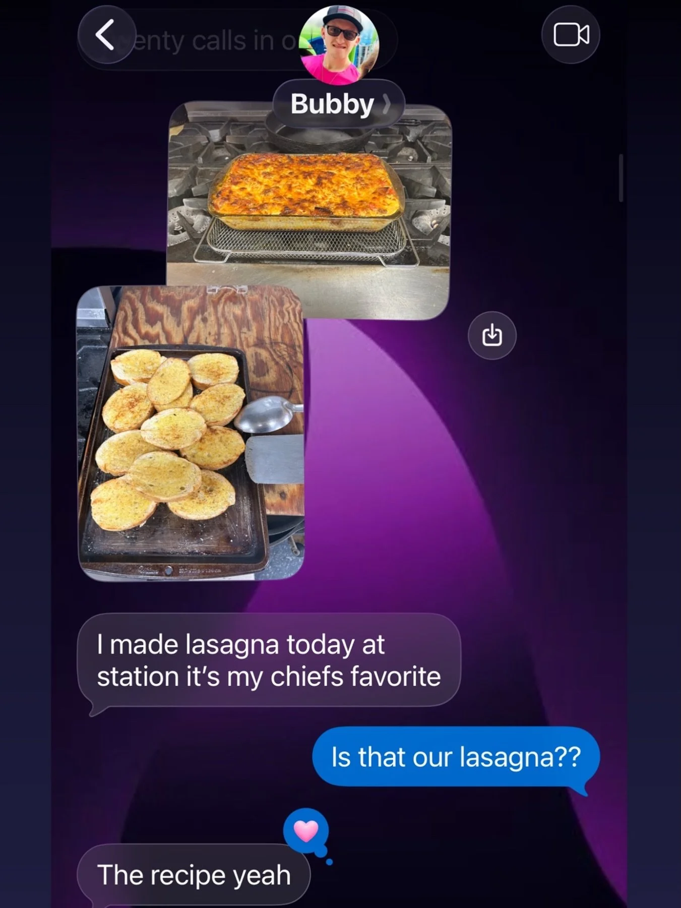 Bubby, 
My heart is just&hellip;done. I would do anything in the world to be with you again. I was going to cook so much food for you and the station. We were gonna be so &lsquo;fat and sassy&rsquo; together. 
I don&rsquo;t know what to do without yo