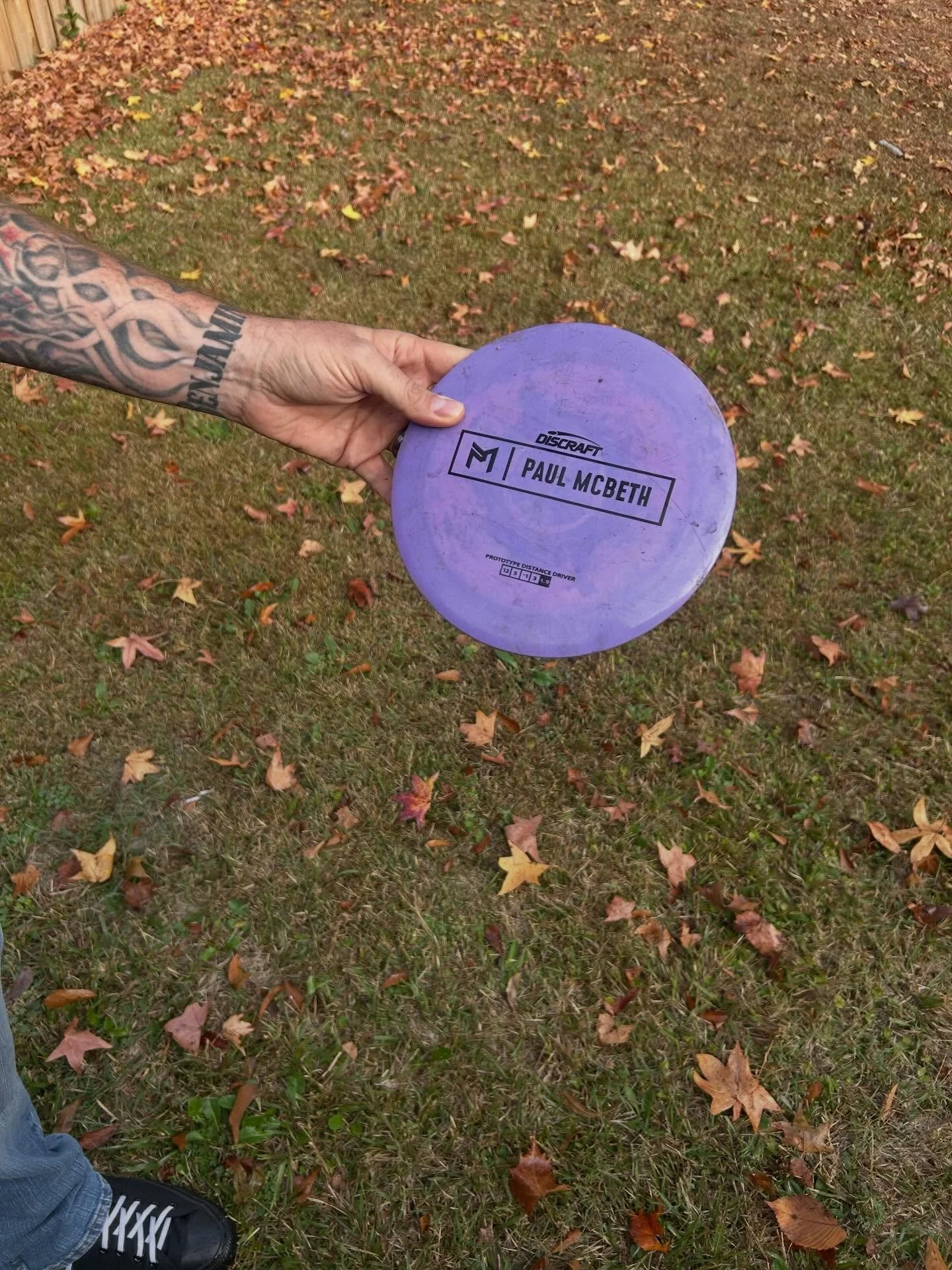 What are the odds when forced to start taking steps towards the future, you meet us at the first step. A purple driver, your favorite, with no name so Dad gets to keep it. We love you bubby.