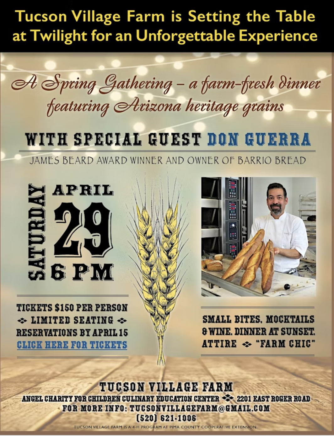 A Spring Gathering: A Farm-fresh Dinner Featuring Arizona Heritage Grains