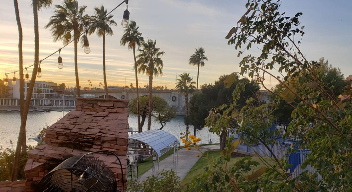 A local mixologist from Lake Havasu’s Martini Bay (pictured here) guided participants in creating a Bourbon Old-Fashioned during the latest virtual Lake Havasu Food Culture event.