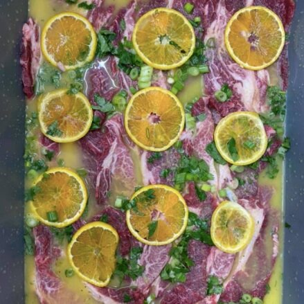 This is the marinade that creates the delicious carne asada from Carter’s Custom Cuts!