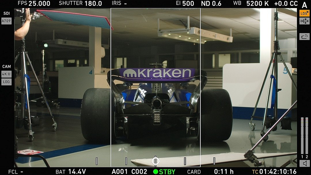Williams X Kraken Sponsor socials video. Behind the Scenes.
Arri Mini, Canon CNE primes. 

Really fun one here shooting overnight in the car work bays at Williams HQ. We had 6 hours skeleton crew to get together a video. Quick setup and always being 