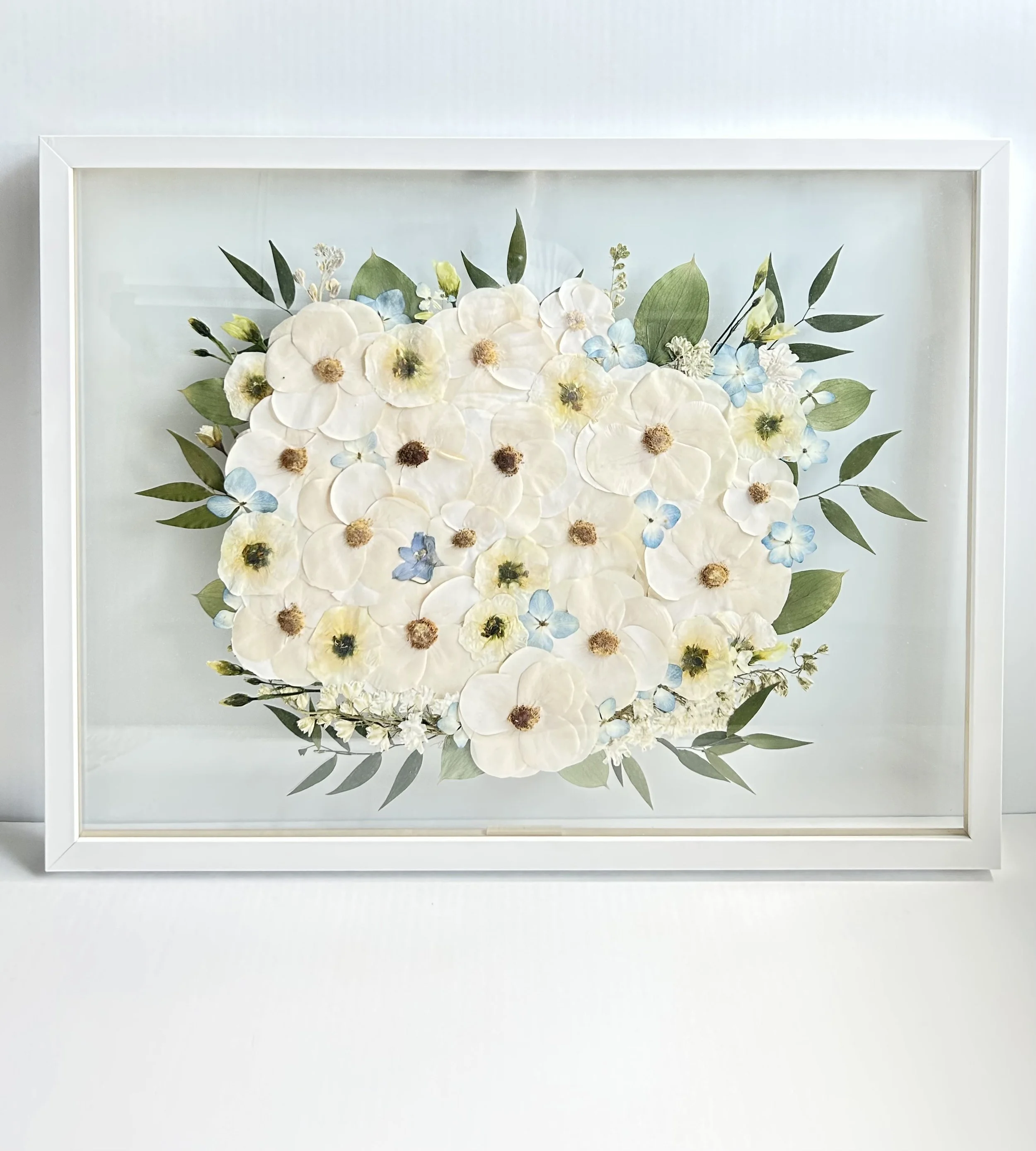 18x24" SOLID WHITE, double glass