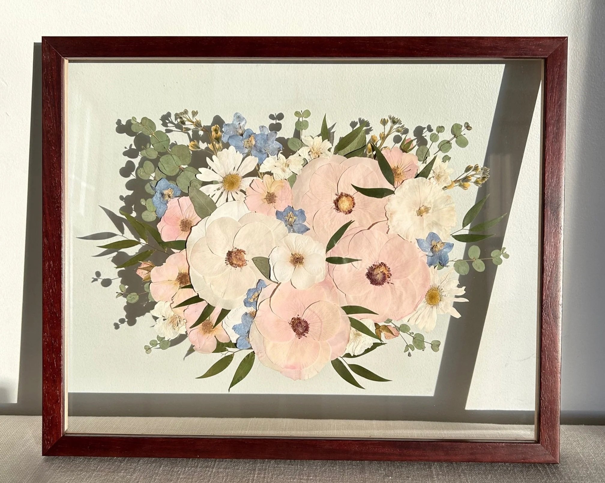 16X20" WALNUT BROWN, double glass