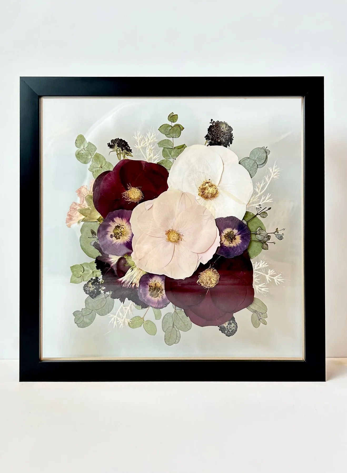 12X12" SOLID BLACK, double glass