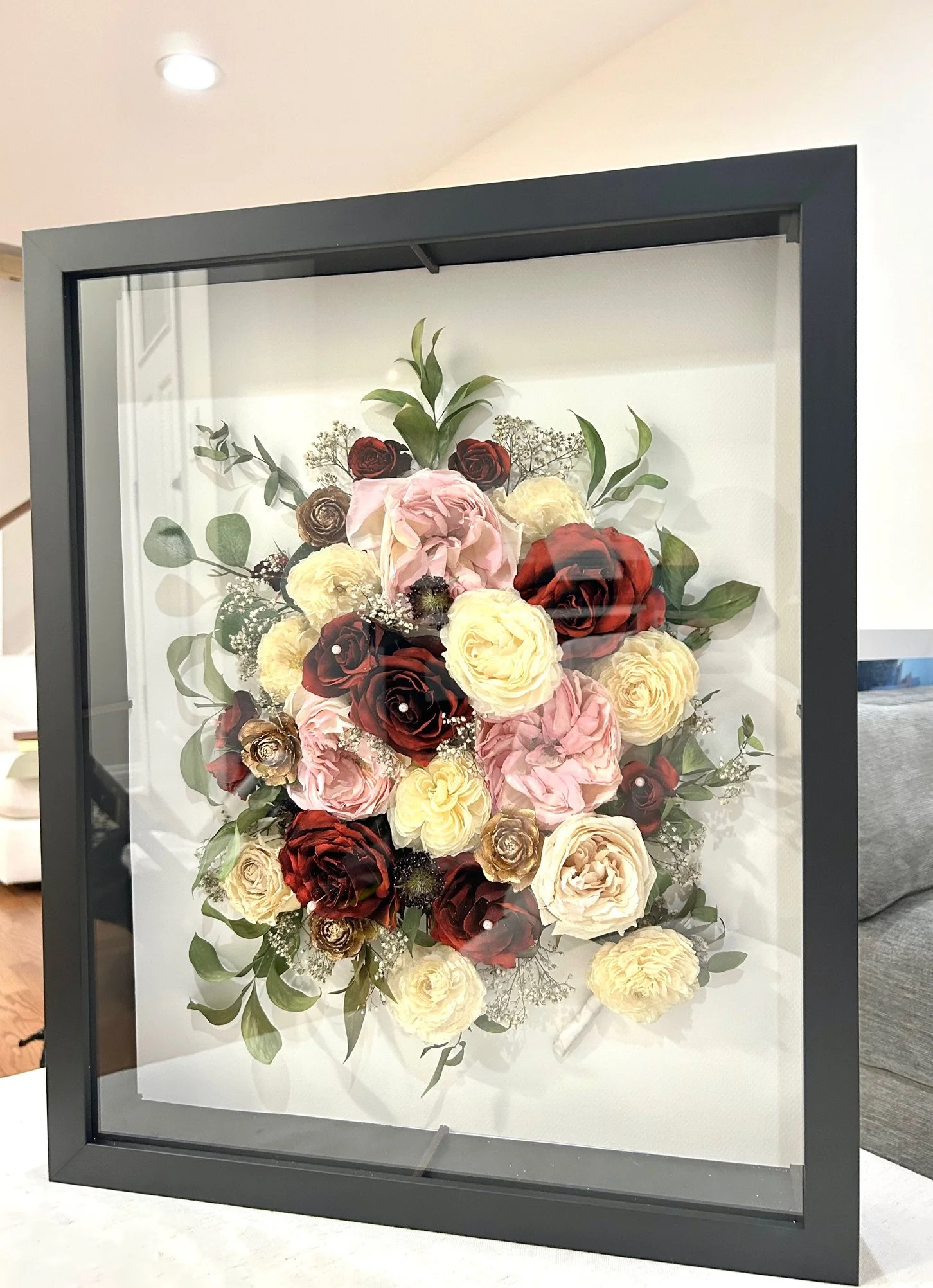 16X20" SOLID BLACK SHADOWBOX