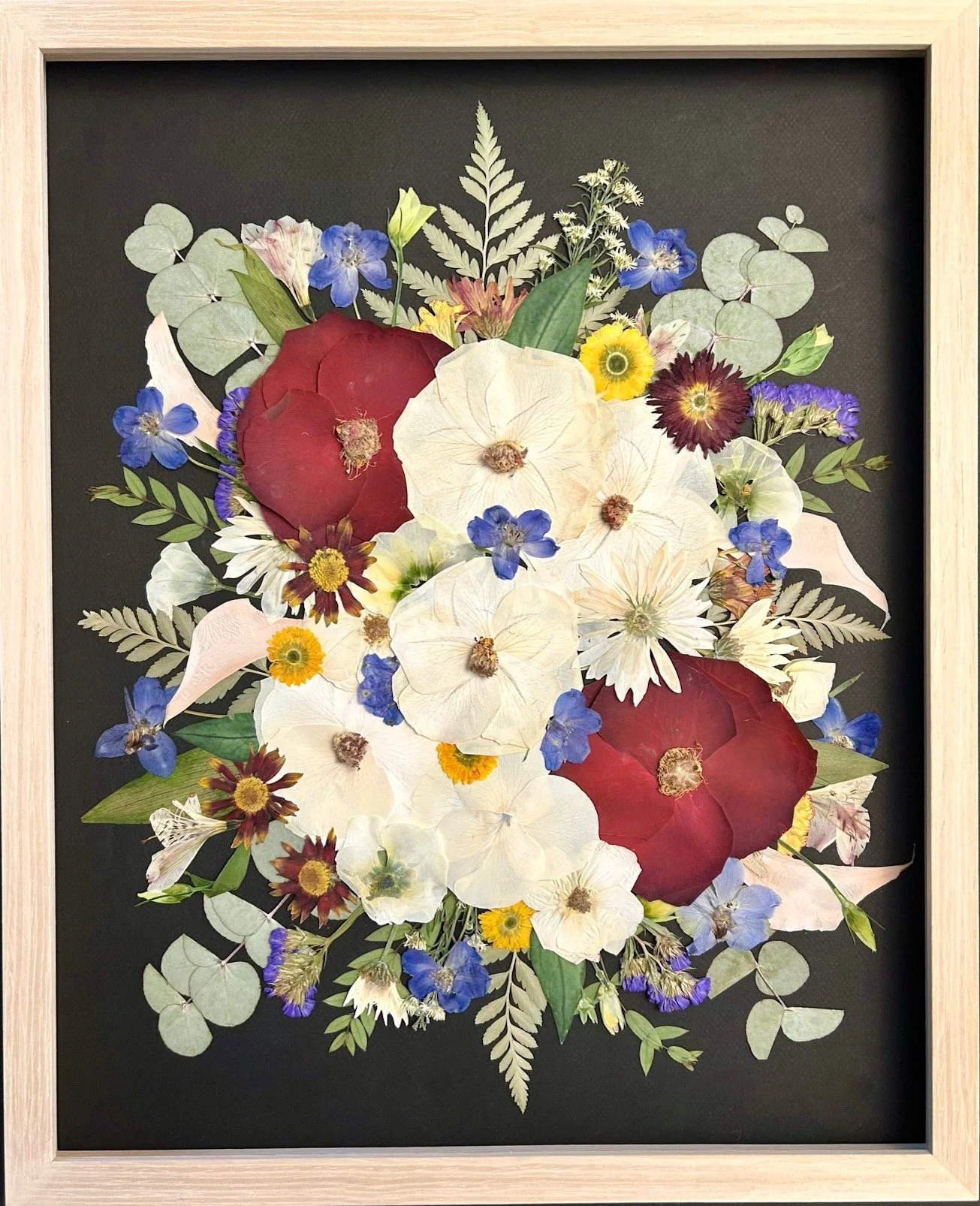 16X20" NATURAL WOOD, black  linen paperbacking
