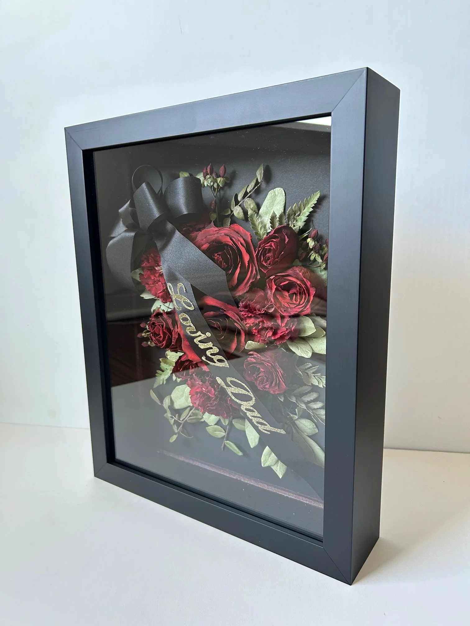 11X14" SOLID BLACK SHADOWBOX (memorial)