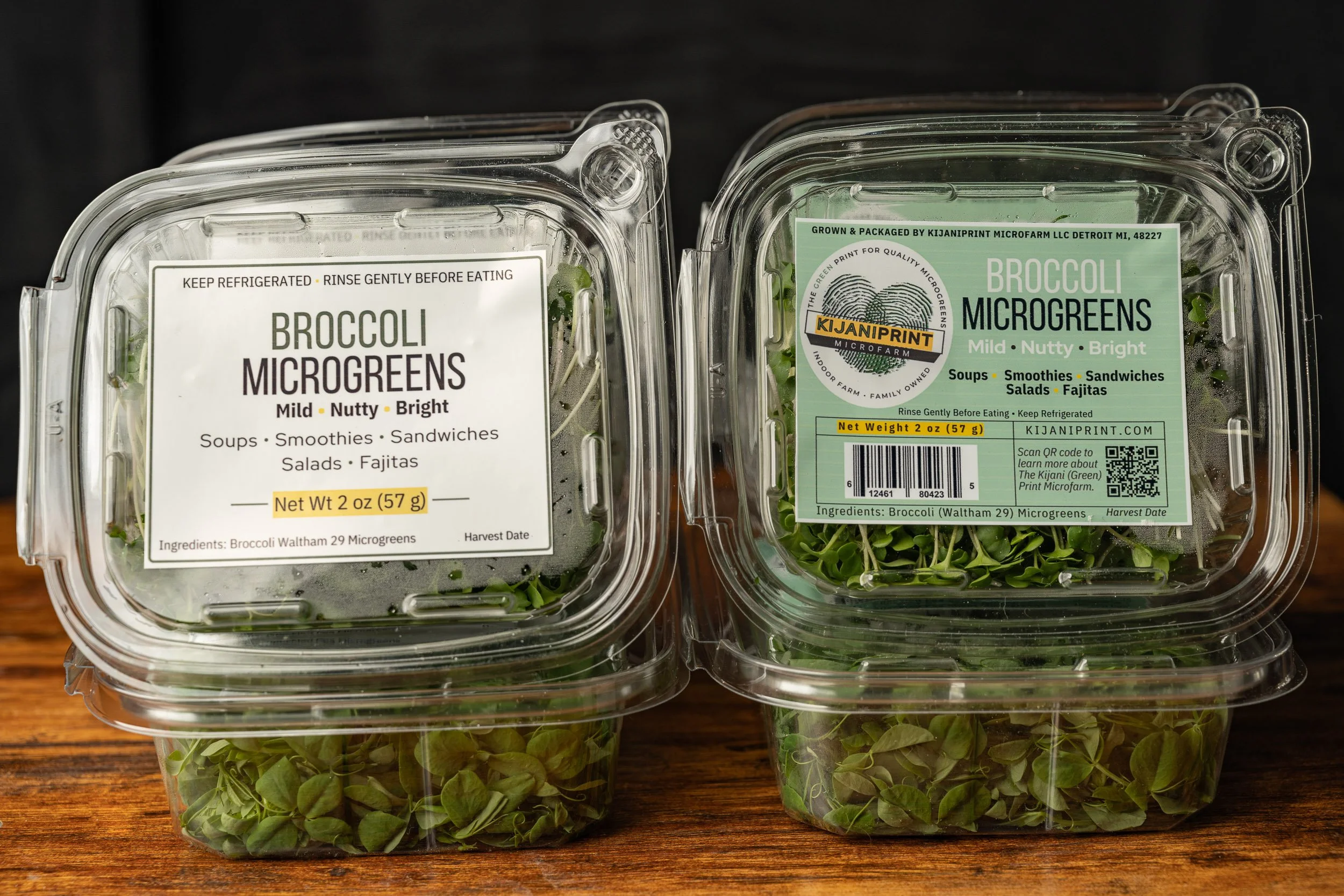 Broccoli Microgreens Packaging by KIJANIPRINT MICROFARM