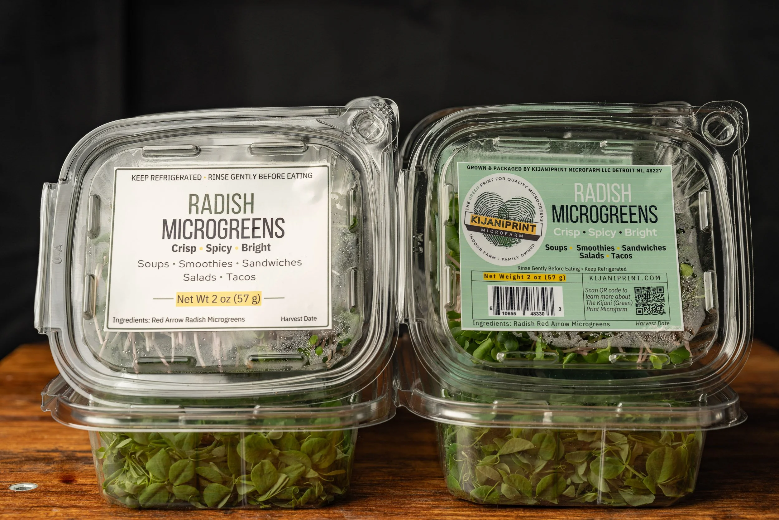 Radish Microgreens Packaging by KIJANIPRINT MICROFARM