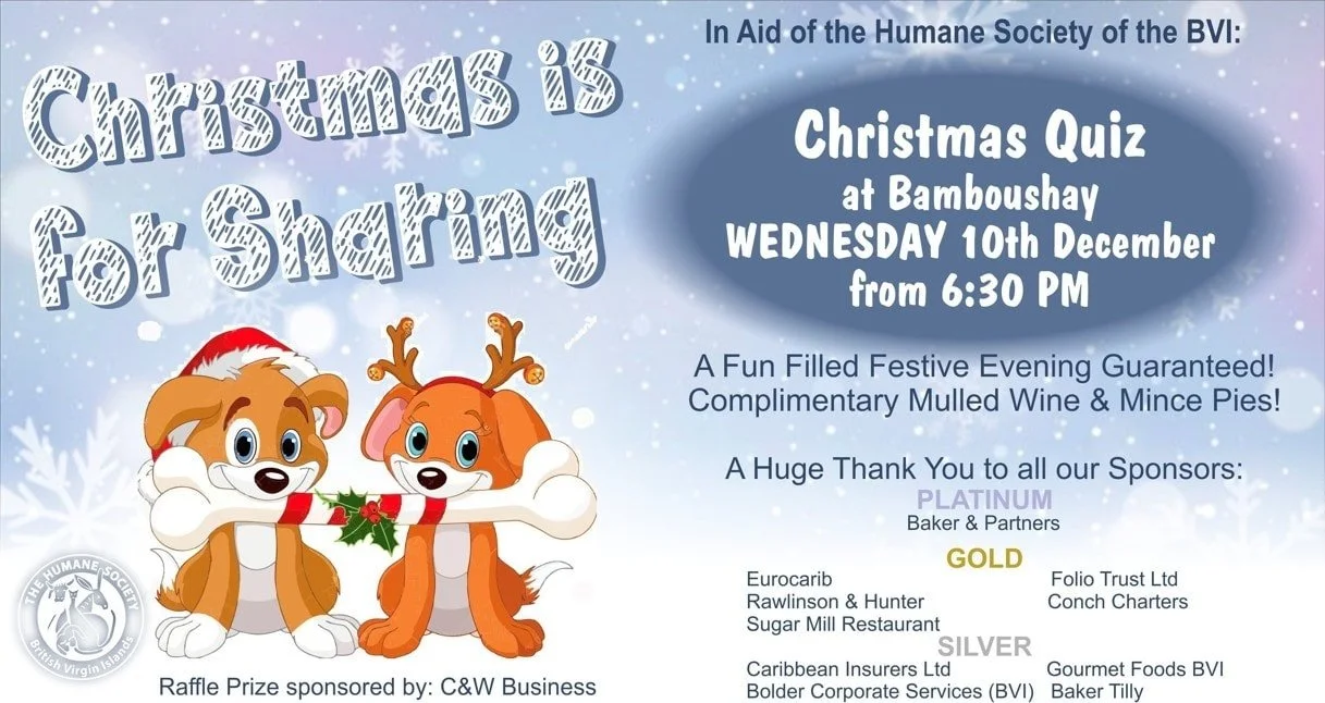 Yes Festive Quizzers it&rsquo;s that time of year when we get together to raise money for the Animal Shelter.  It&rsquo;s the hottest ticket in Town and has been fully booked for weeks.  For those lucky ones who have reserved a table here&rsquo;s the