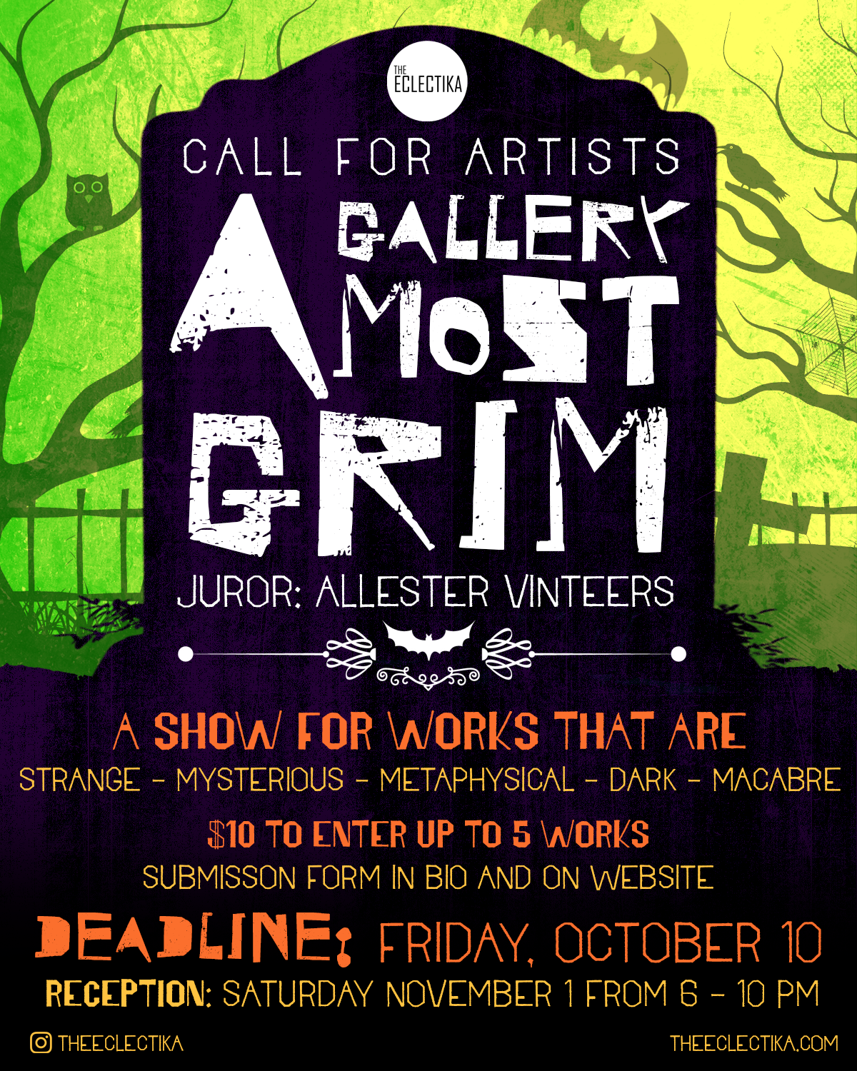 Last Day to Enter ‘A Gallery Most Grim’