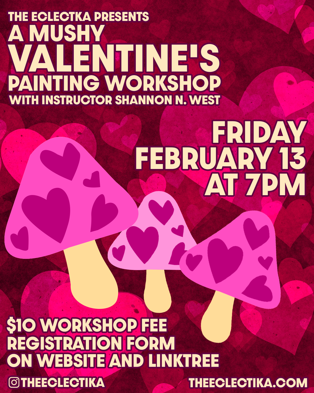 A Mushy Valentine's Day Painting Workshop