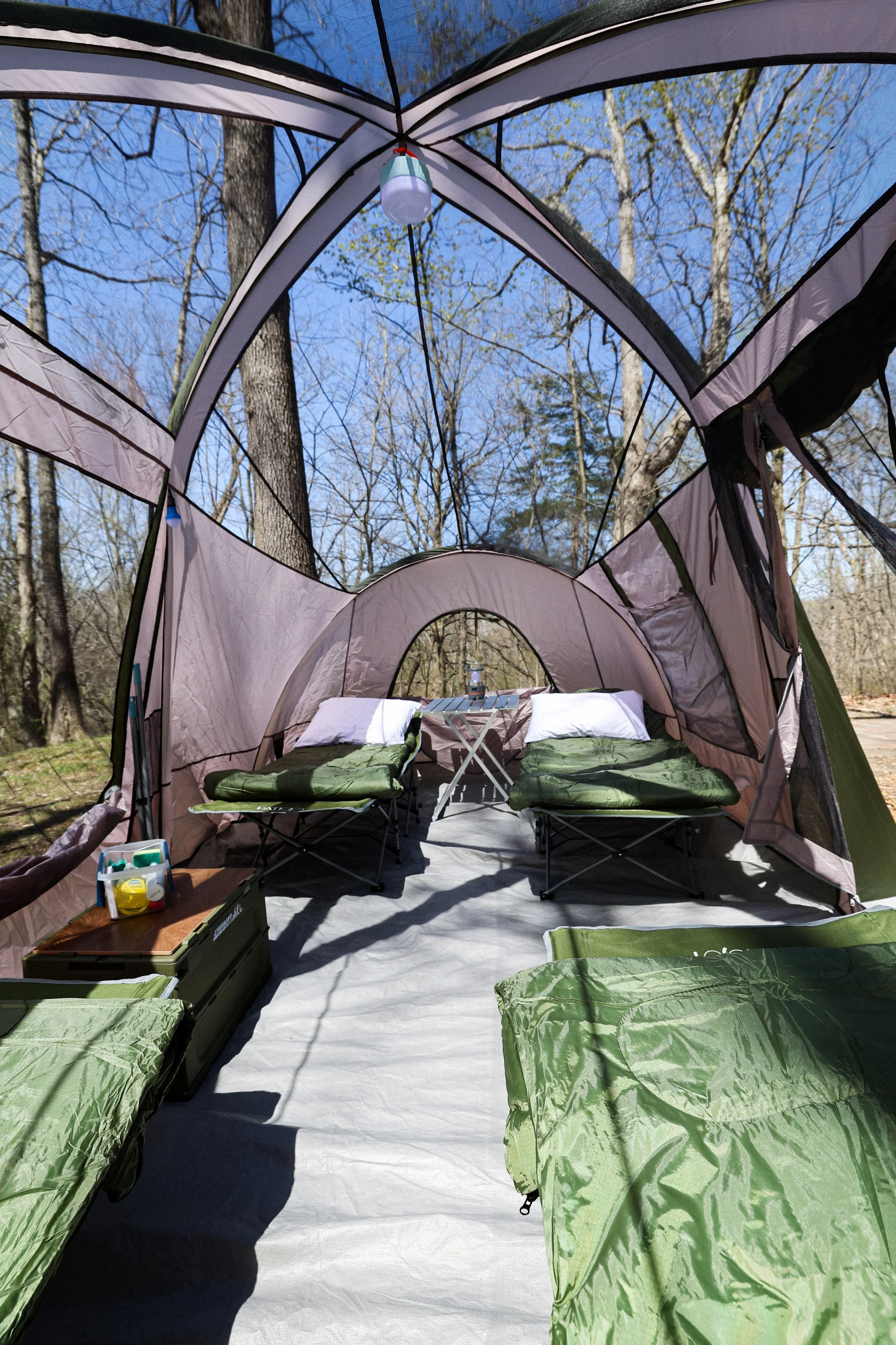 Seasoned SIte With Cots 