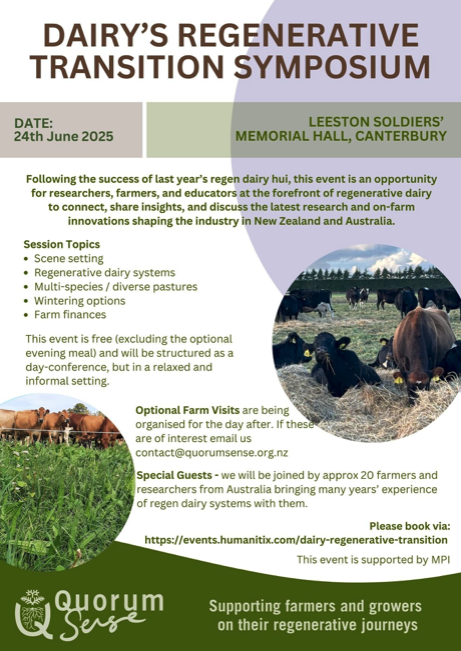 Canterbury: Dairy’s Regenerative Transition Symposium
