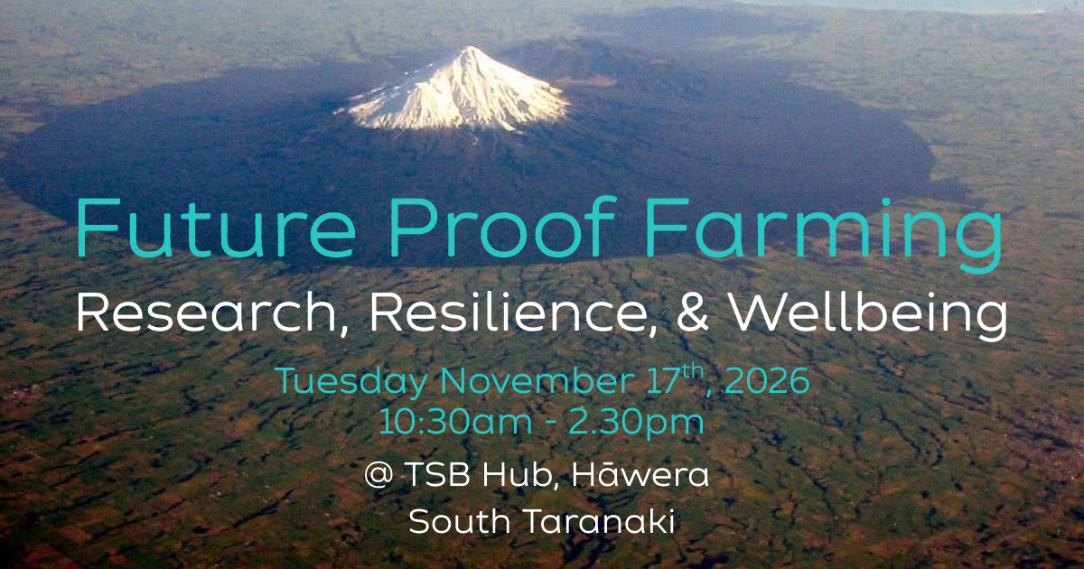 Reserve your spot! Join us, this Spring, for a special Taranaki ReGen Event