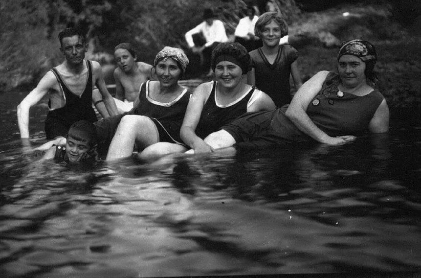 A praia no arroio de Rio Pardinho