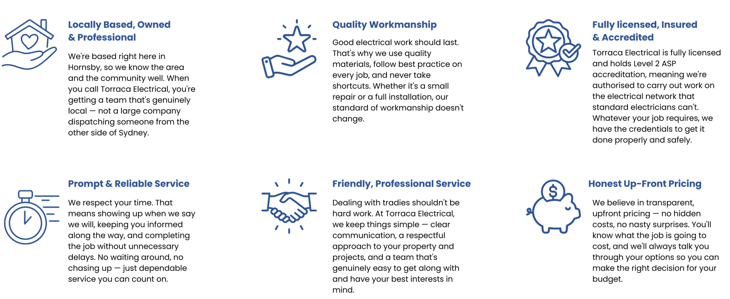 92 five-star Google reviews — Torraca Electrical Hornsby