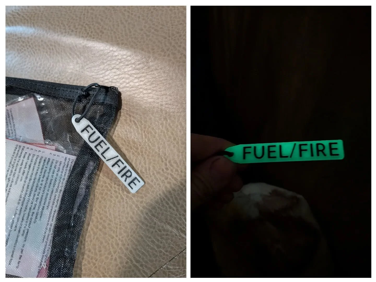 Glow in the dark tags for camping gear. 

#3dprinting #glowinthedark #organization #camping #fdm