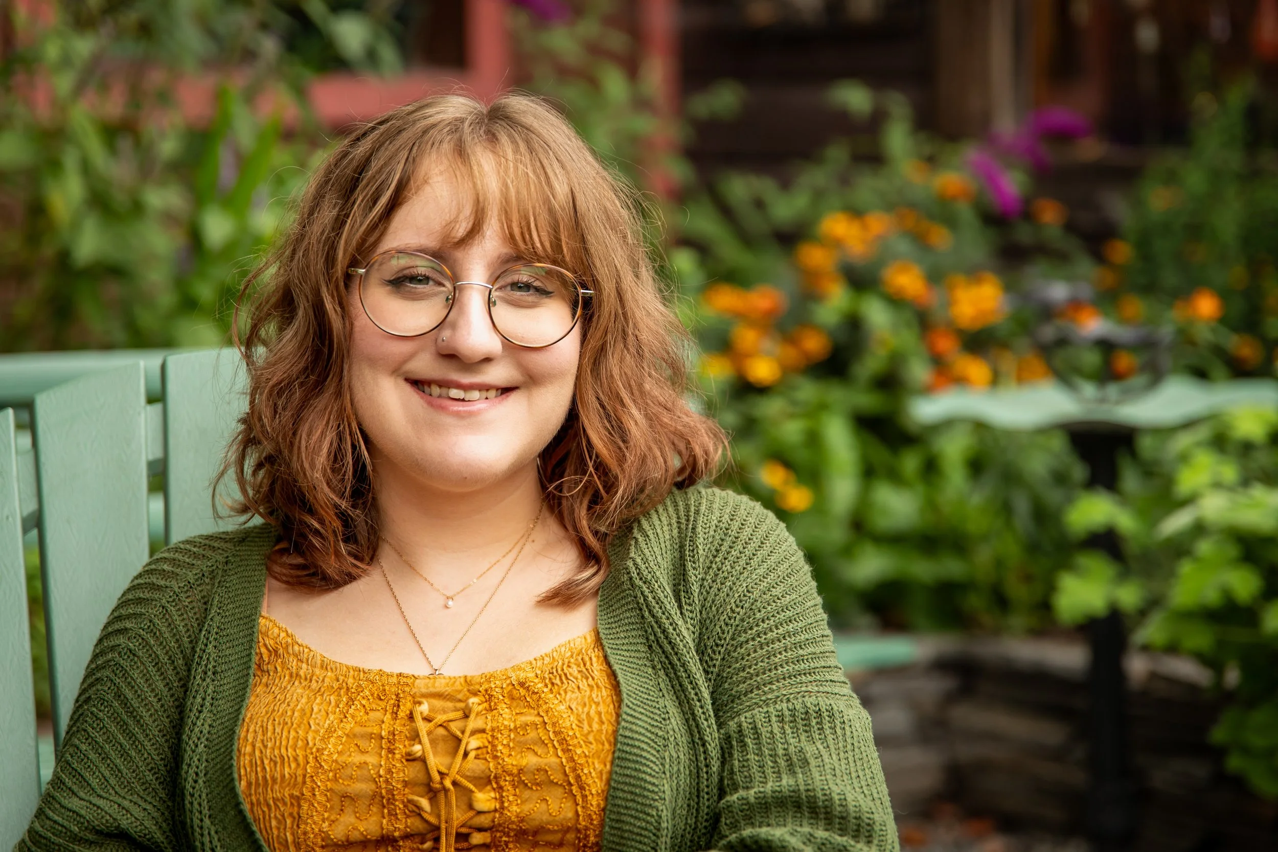 Outdoor portrait session of a woman by NYC portrait photographer Sean Broedow