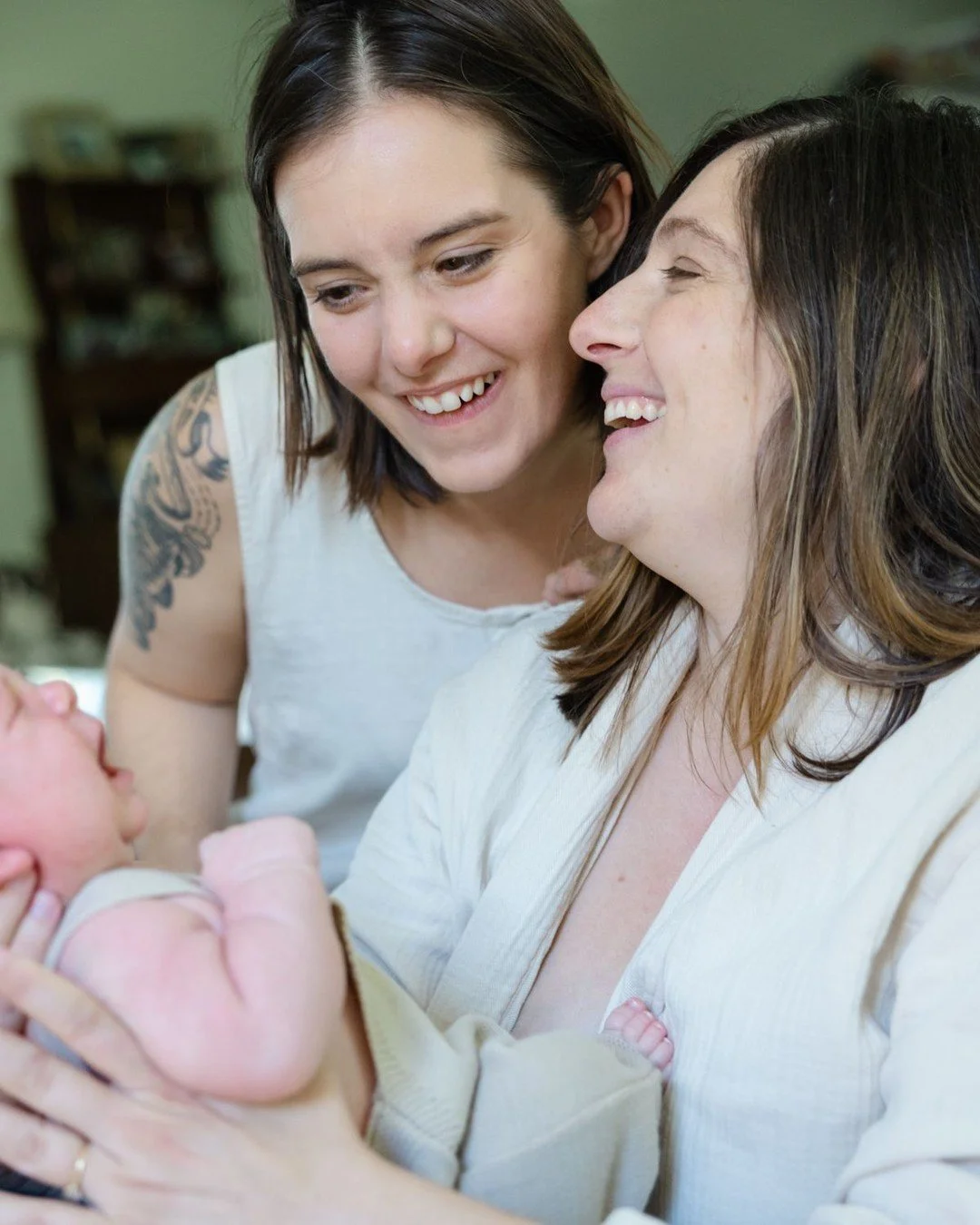 The newborn days are a combination of the sweetest moments and - let's be honest - some decidedly less sweet moments. Newborn sessions exist to capture those ephemeral first days, while also acknowledging the reality of parenting an infant. It is so 