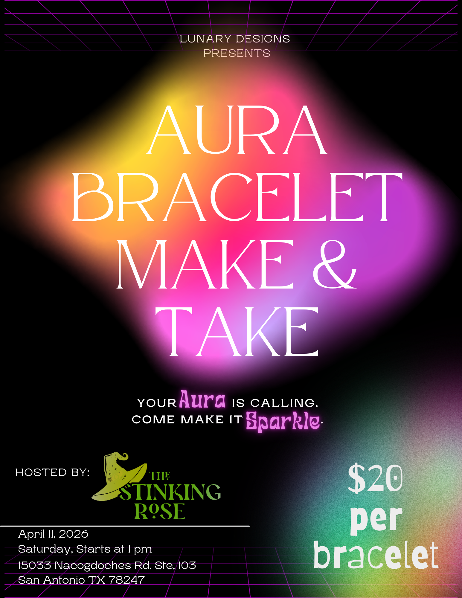 Aura Bracelet Making w/Lunary Designs