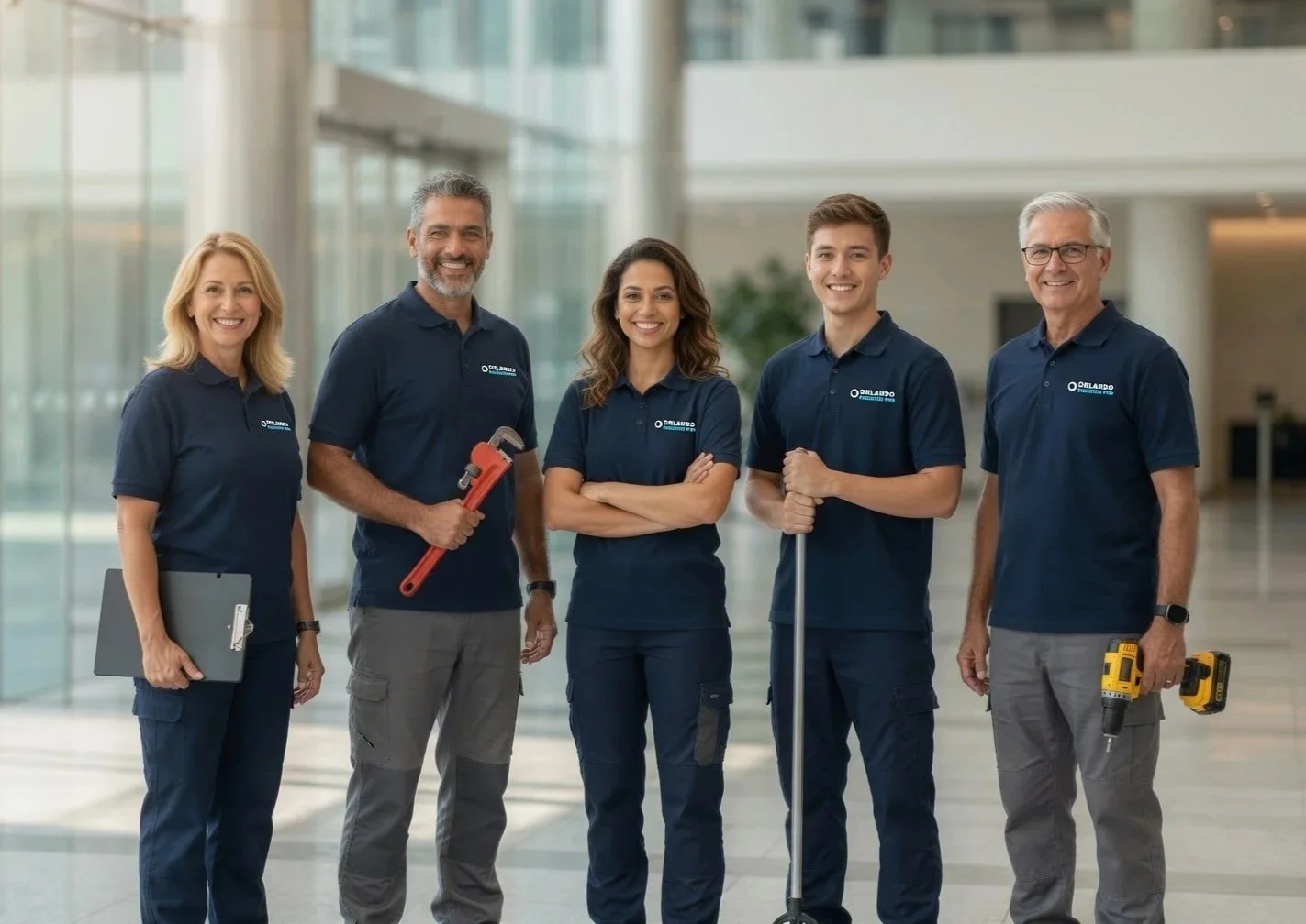 Local Orlando Facilities Pro cleaning and maintenance crew
