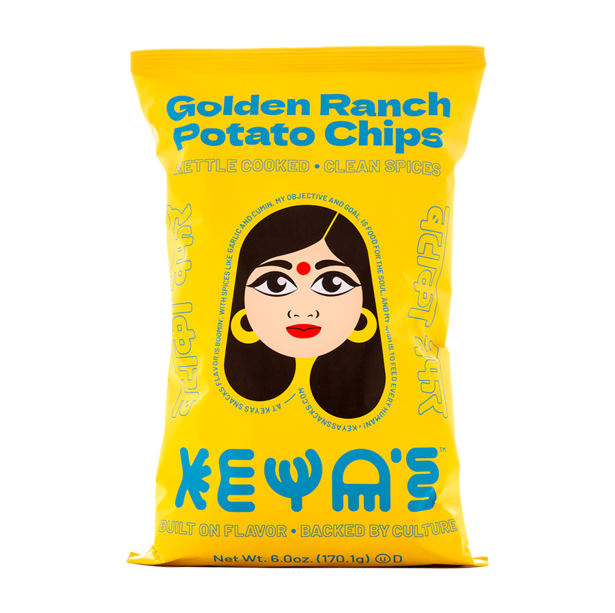 Golden Ranch Potato Chips 6.0oz - Case of 2 bags