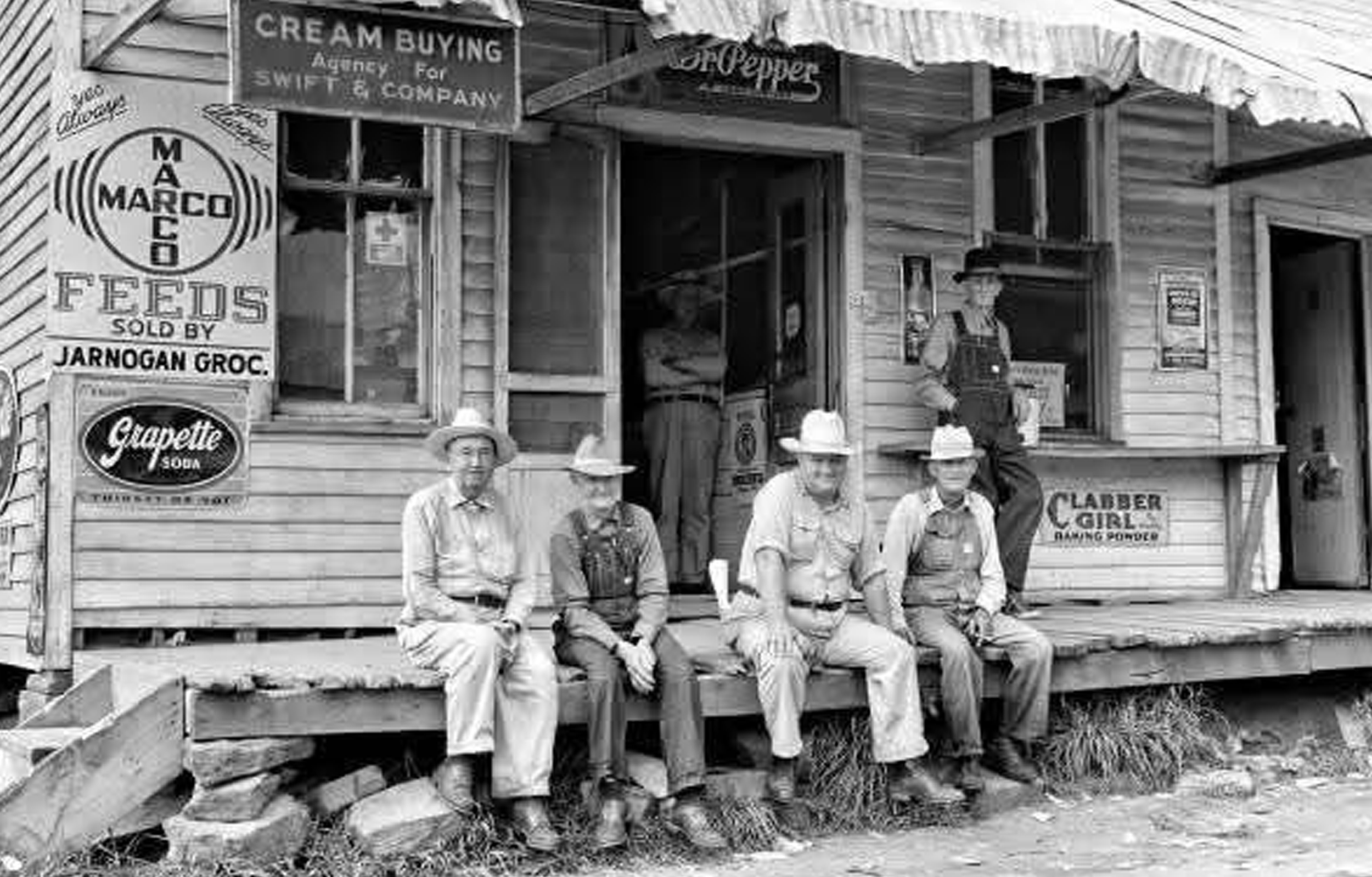 Elkins Arkansas General Store Postcard circa 1940