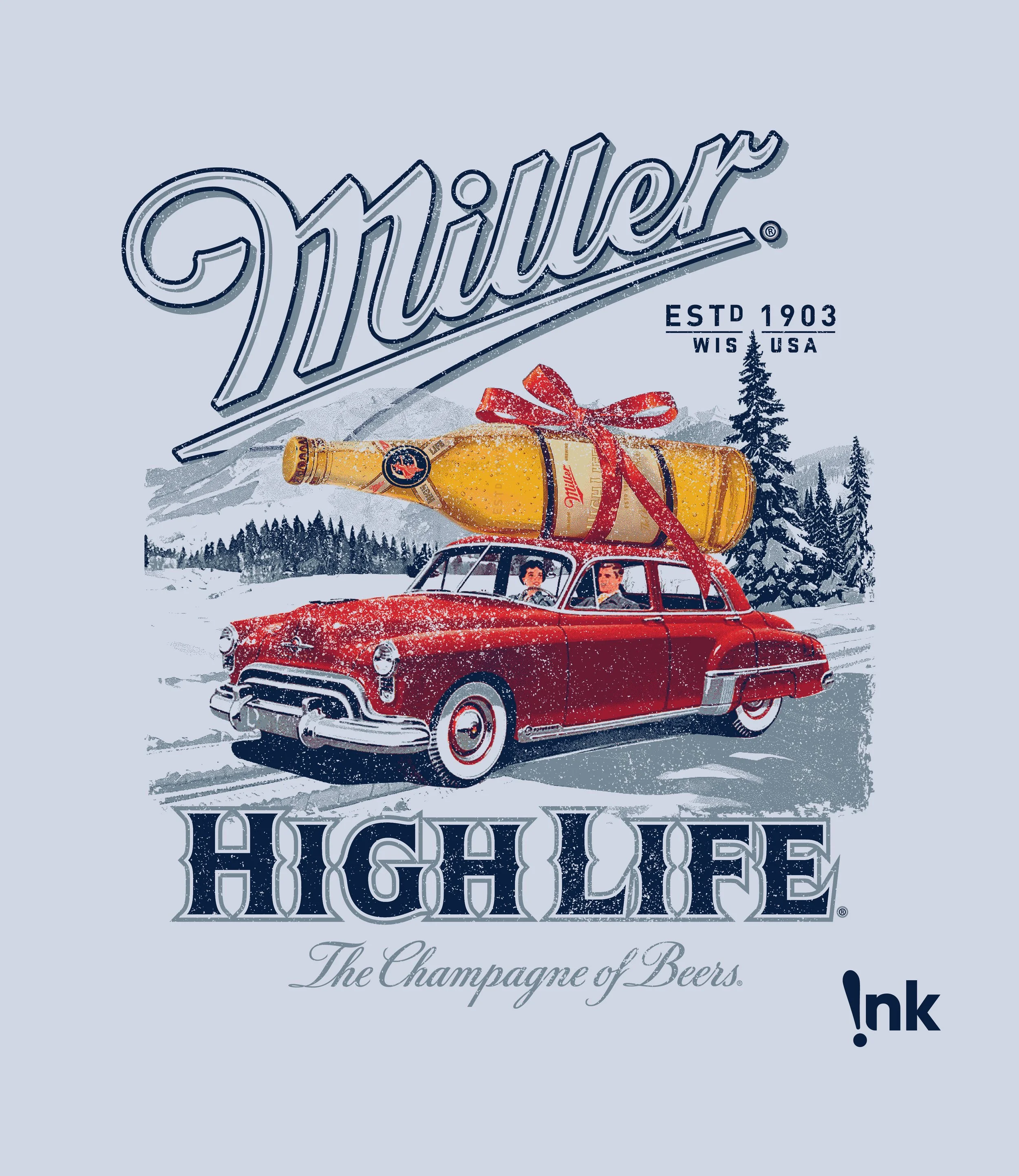 Miller High Life - Snowy Drive