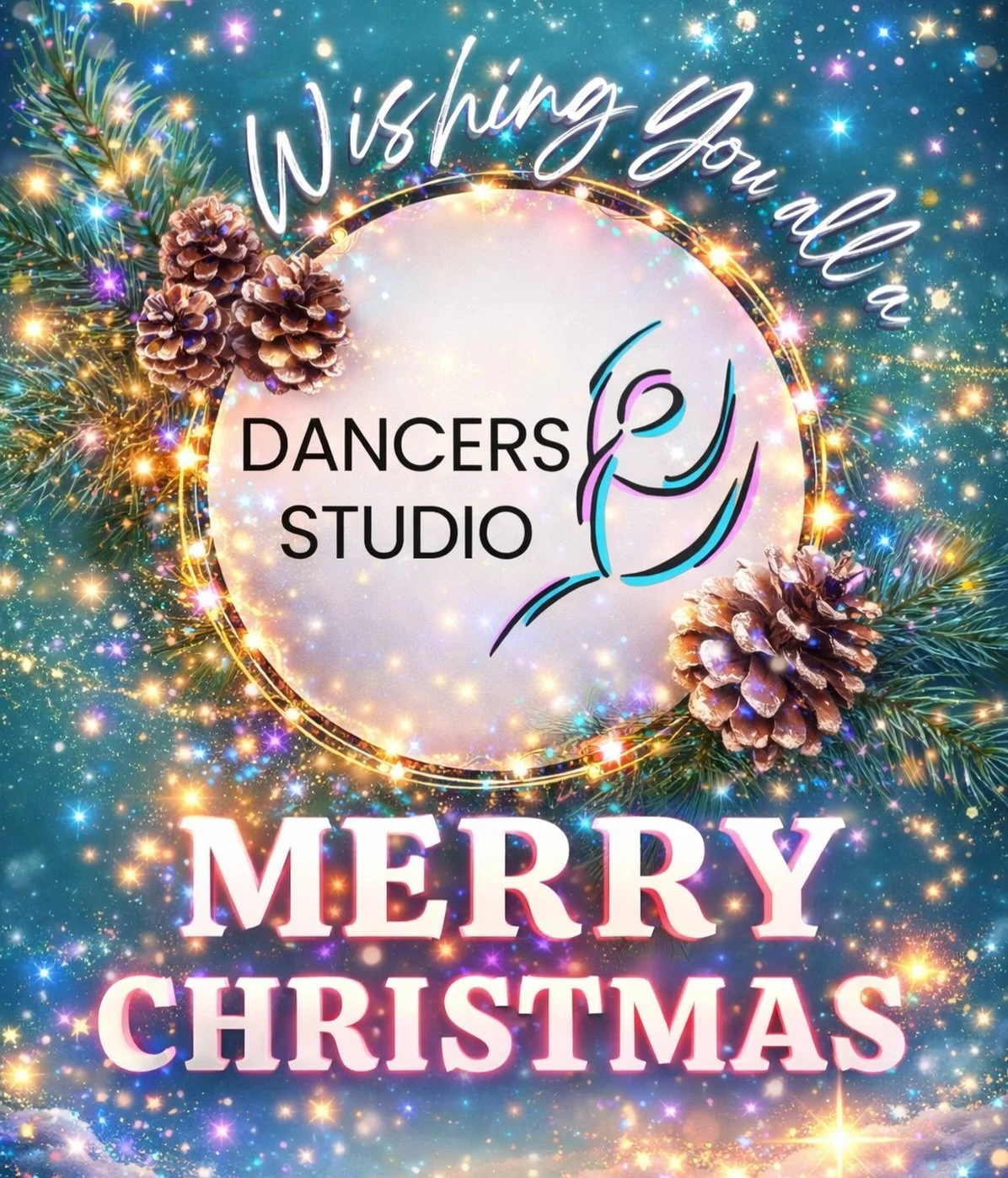 Merry Christmas! So grateful for every dancer, family, and memory made this year. Wishing you a joyful and sparkling Christmas season. With love, Dancers Studio ✨🎄🩷❄️