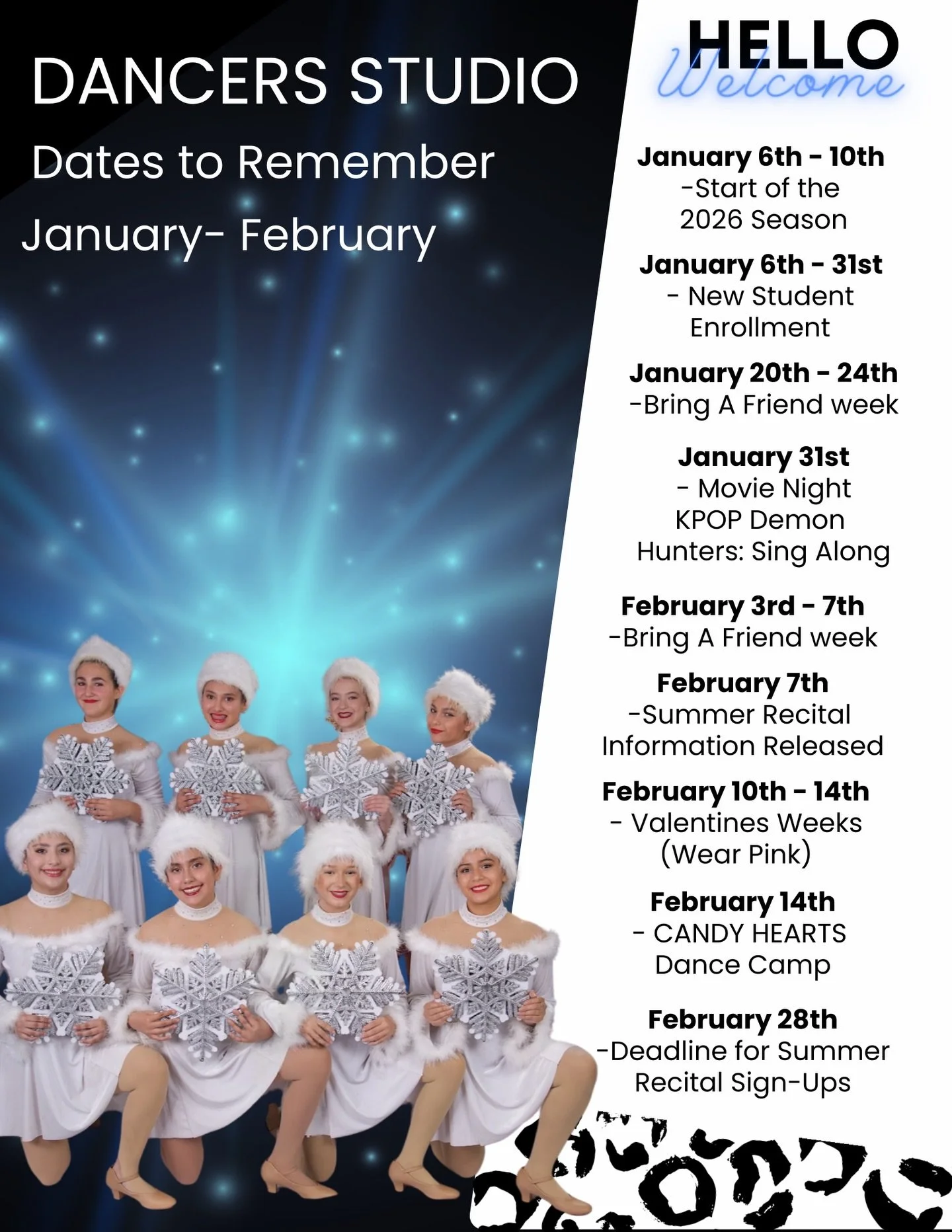 Mark your calendars, Get ready for all our upcoming events happening throughout the rest of the winter season, you won&rsquo;t want to miss this! ❄️💙