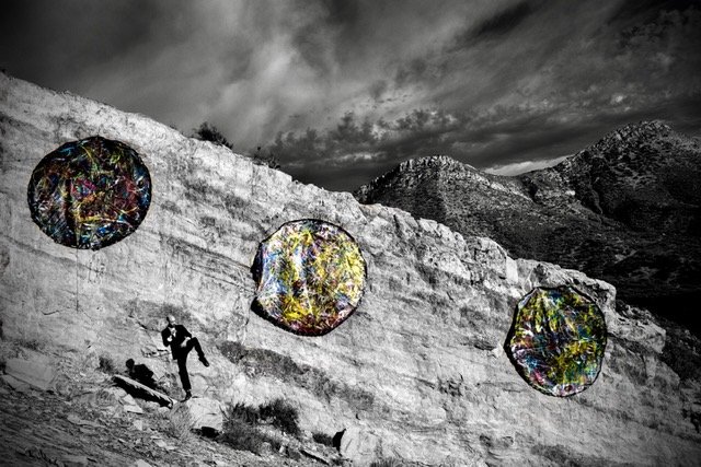 2016, Trampolines installation at the Los Padres National Forest, CA.