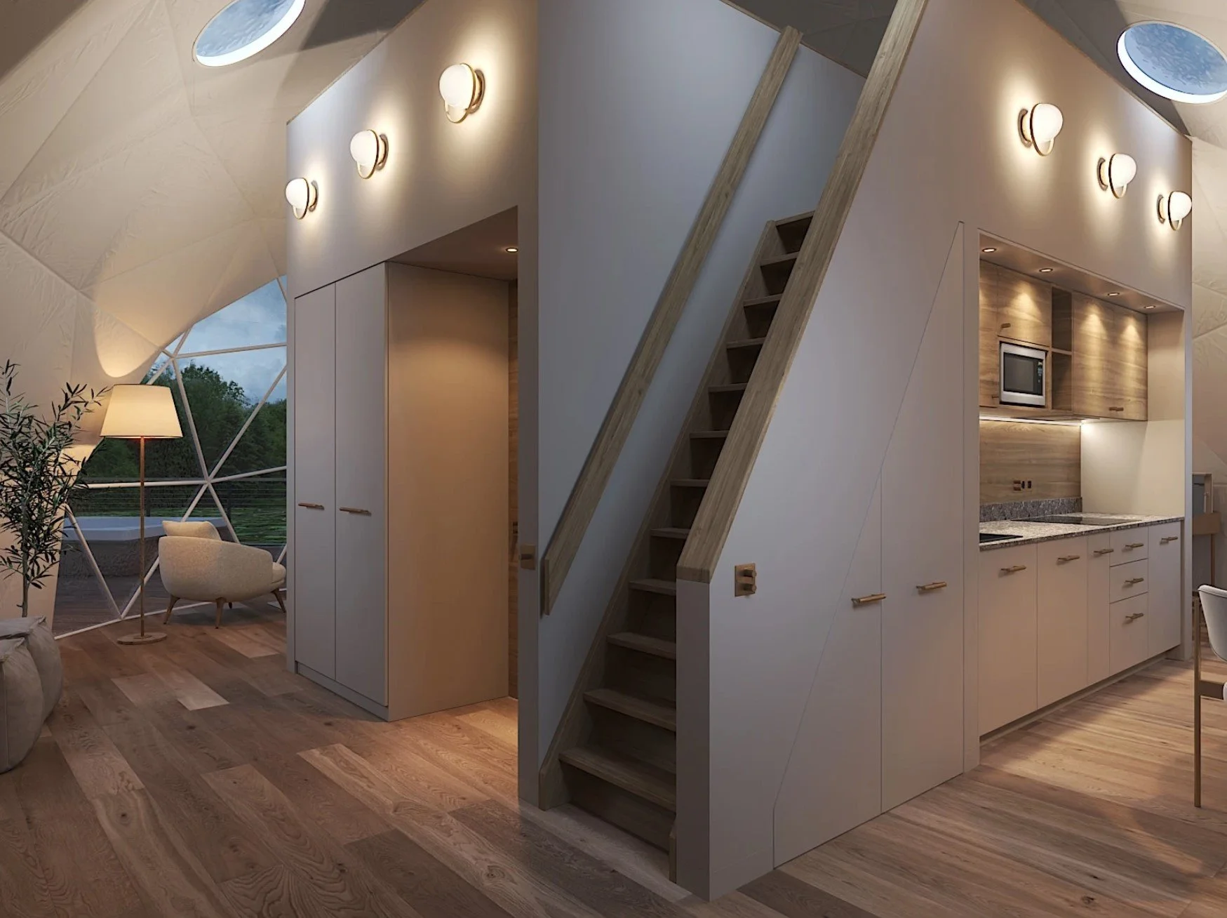 Star Farm Dome Stairs